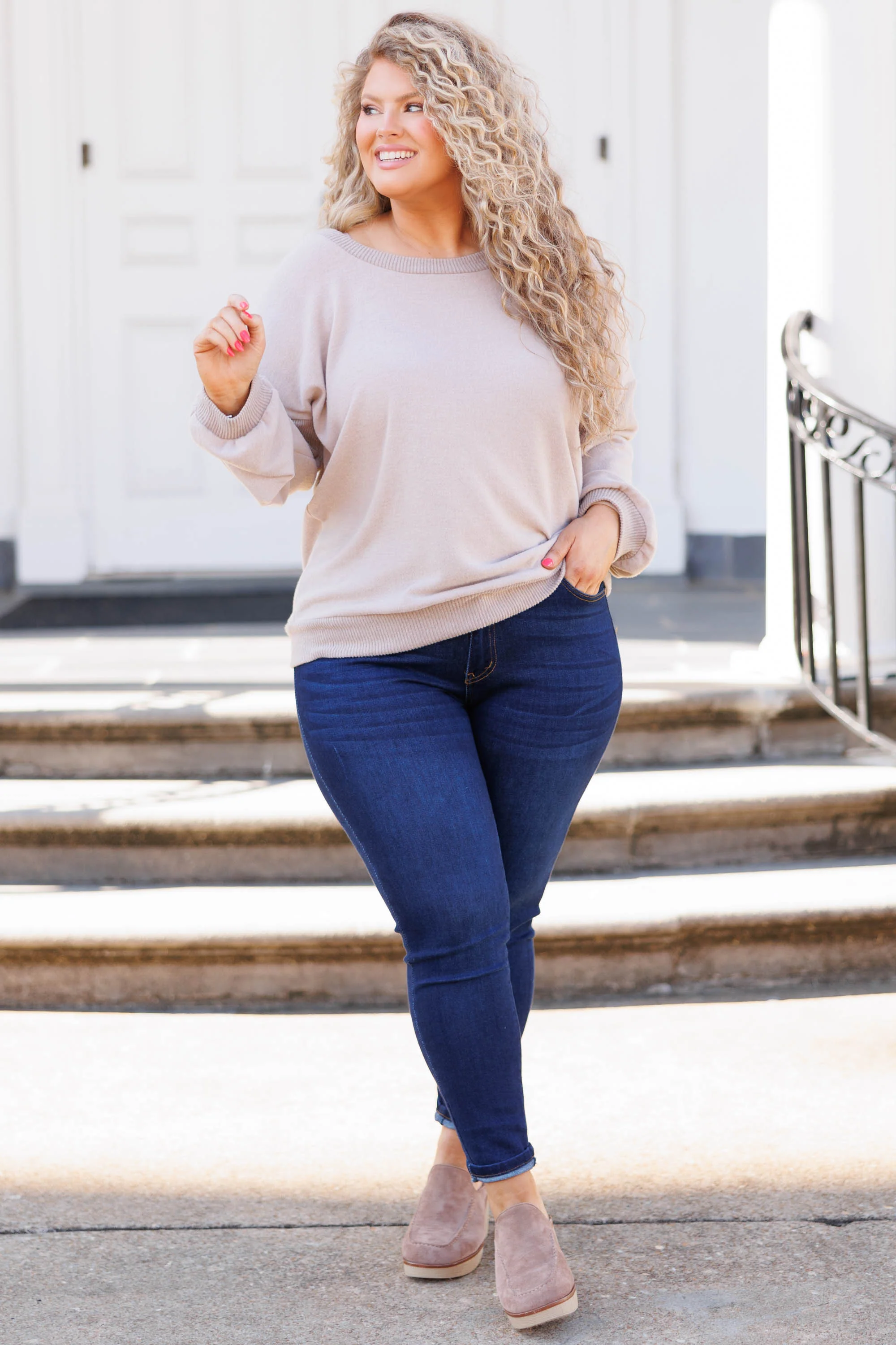 Keep It Shining Top, Mocha - Giverhouse