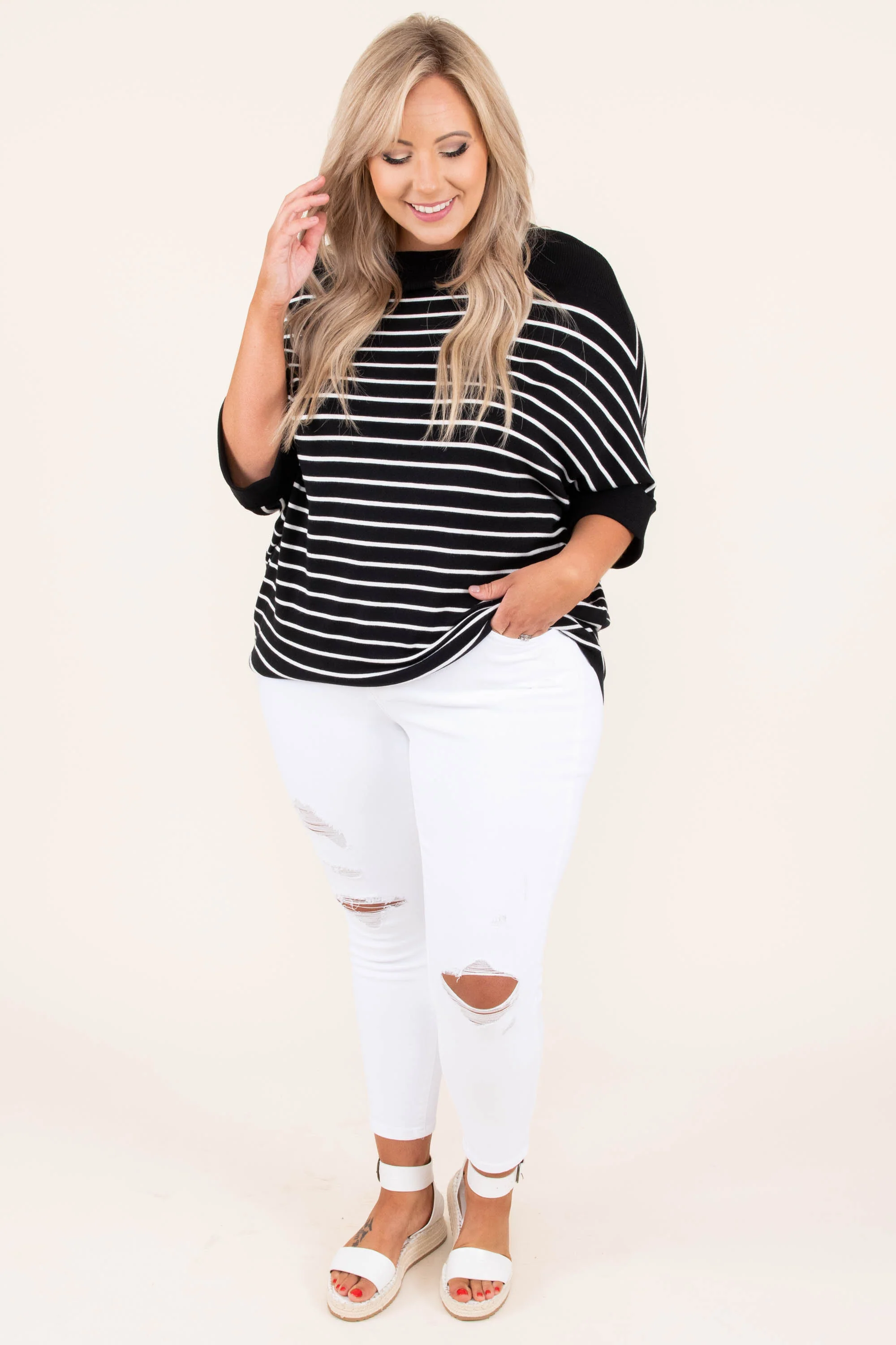 Love You, Mean It Top, Black - Giverhouse