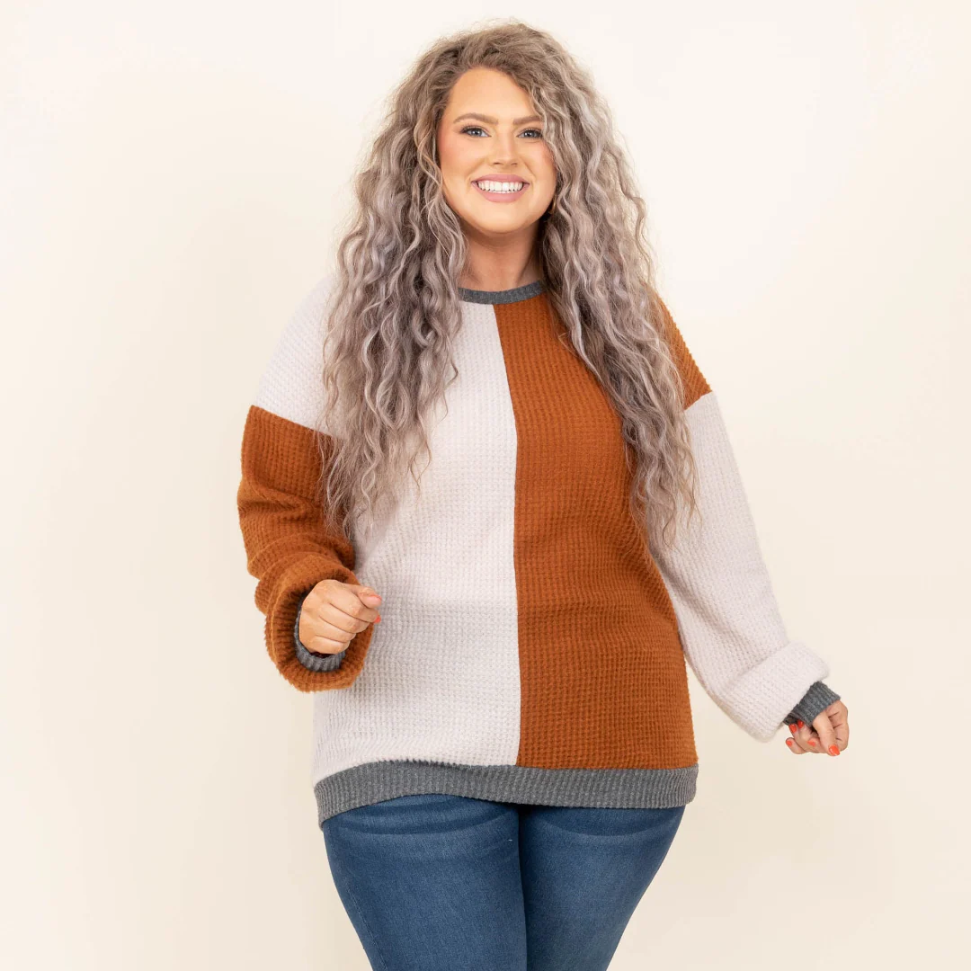 Mindless Thinking Sweater, New Camel - Giverhouse