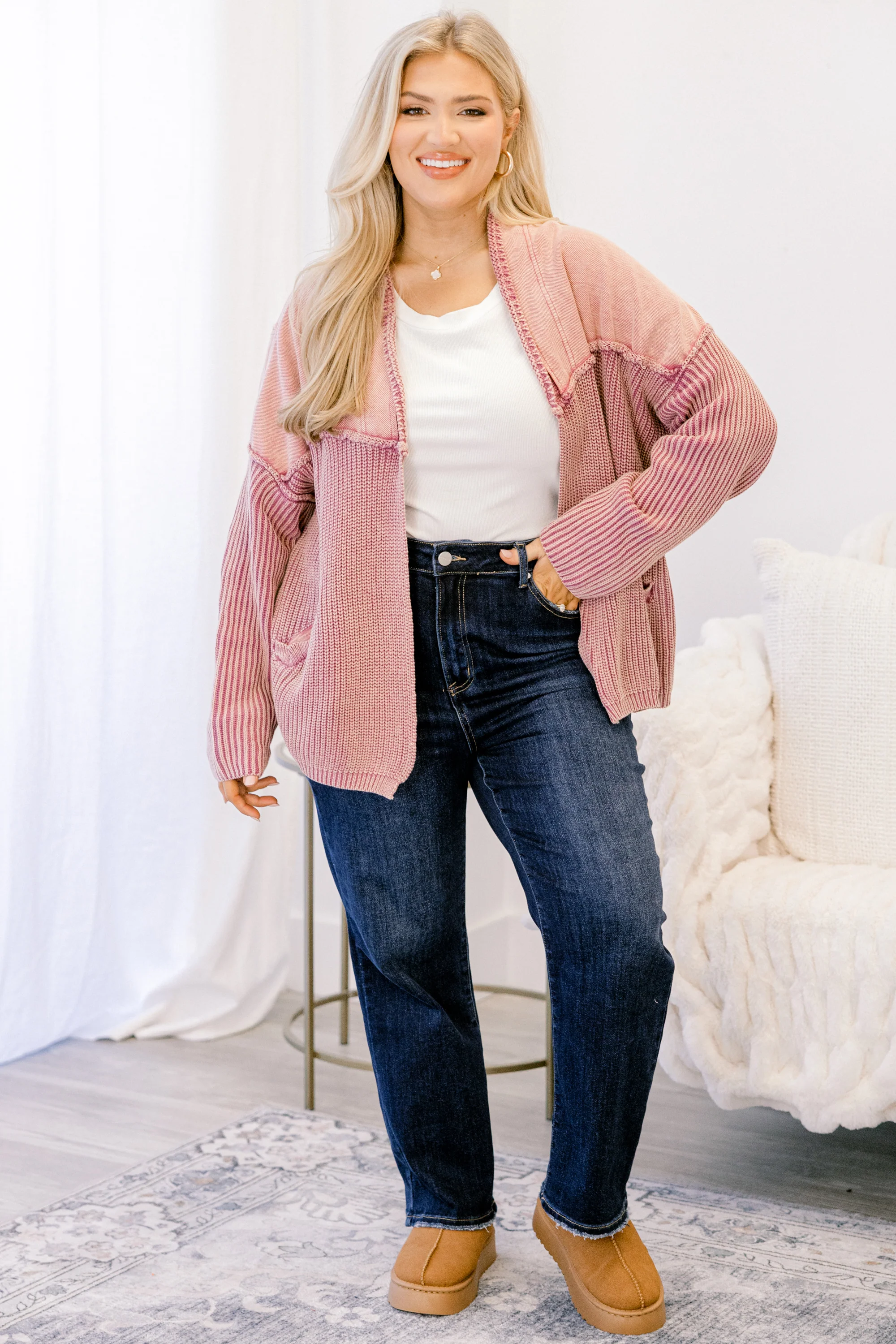 Times To Remember Cardigan, Wild Berry - Giverhouse