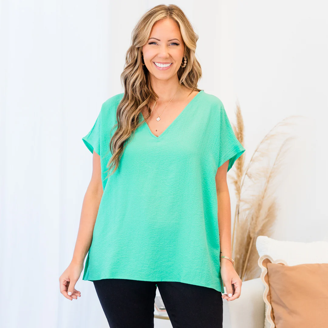 Our Oasis Top, Emerald - Giverhouse