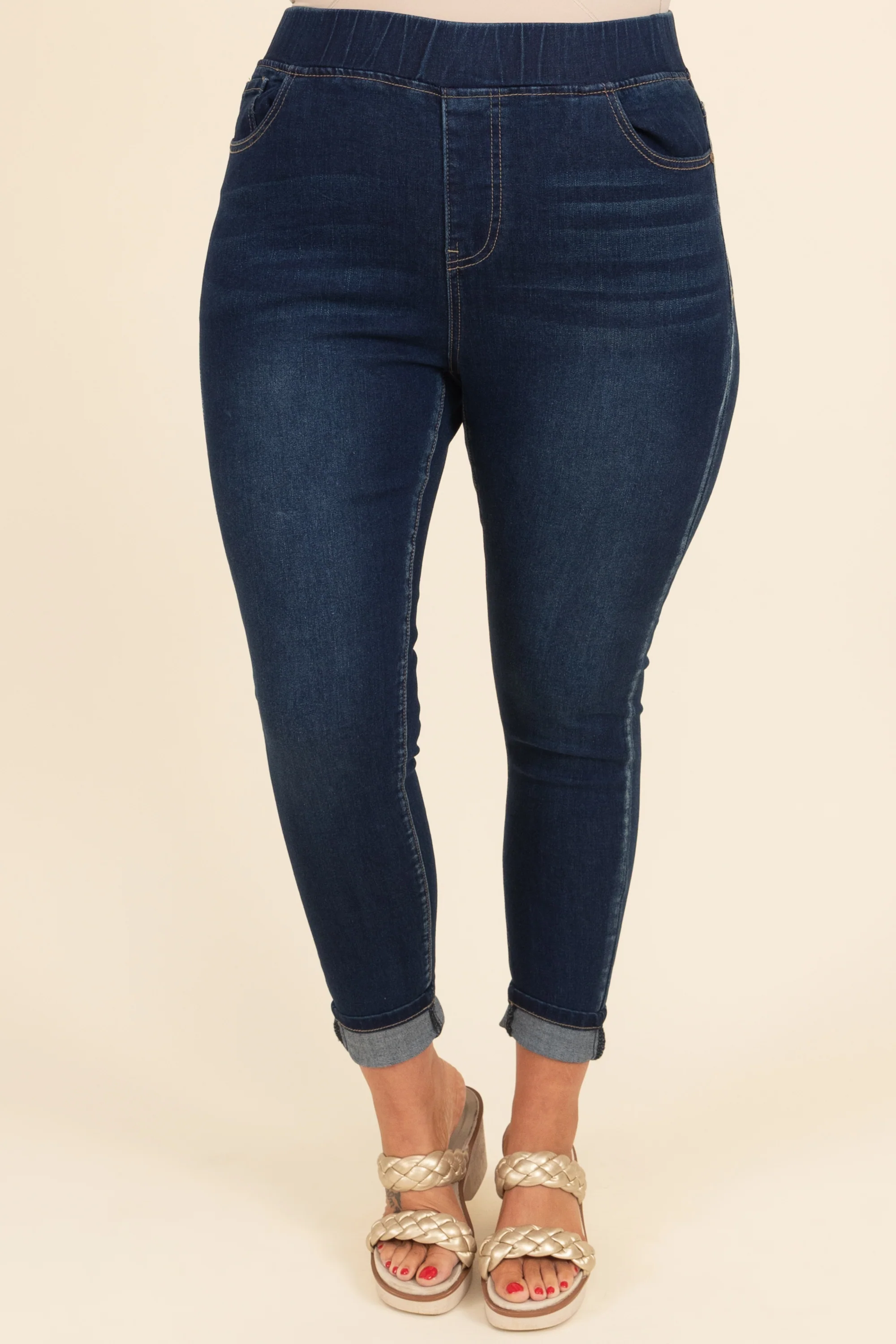 These Are My People Jeggings, Dark Wash - Giverhouse