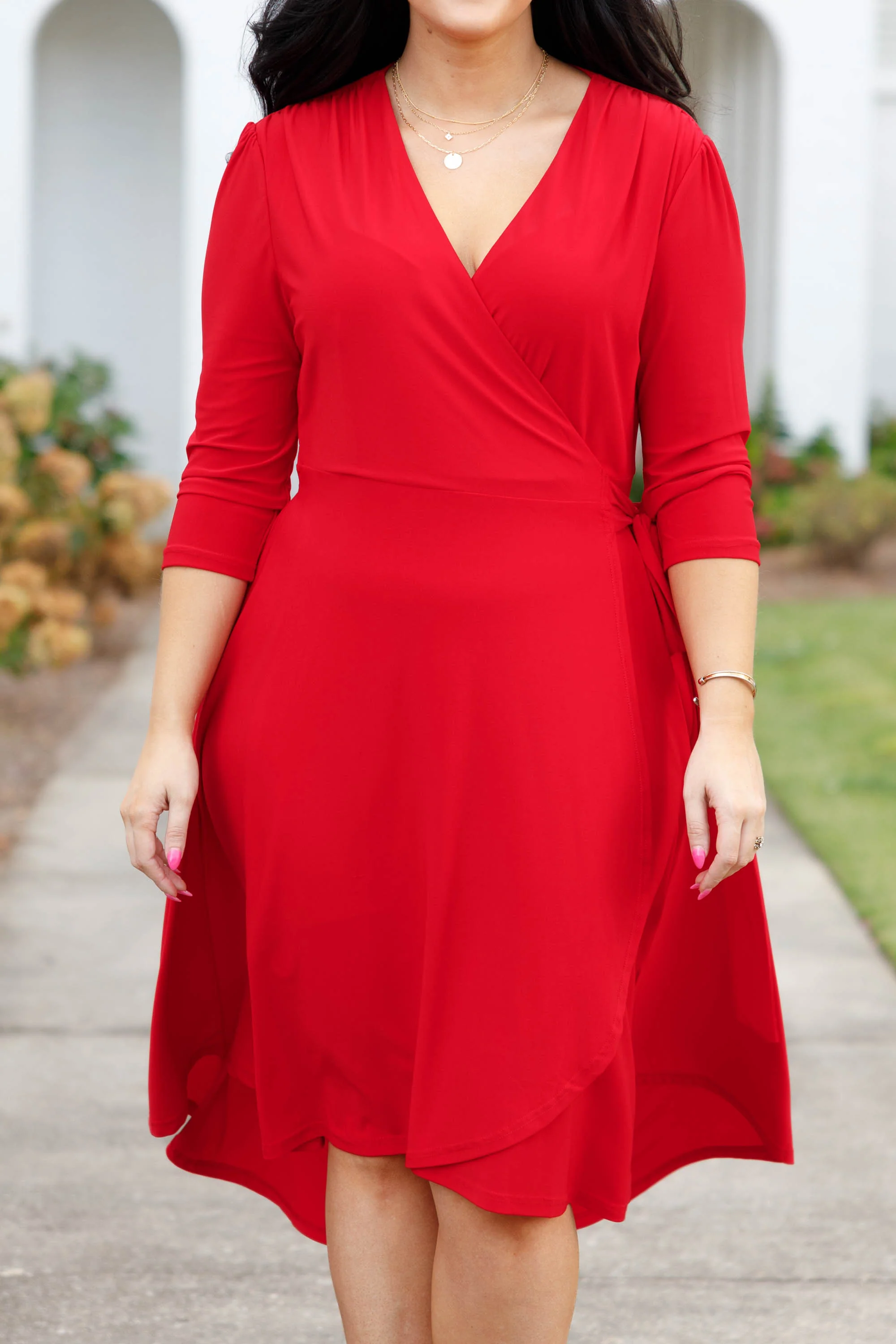Just Beautiful Me Dress, Red - Giverhouse