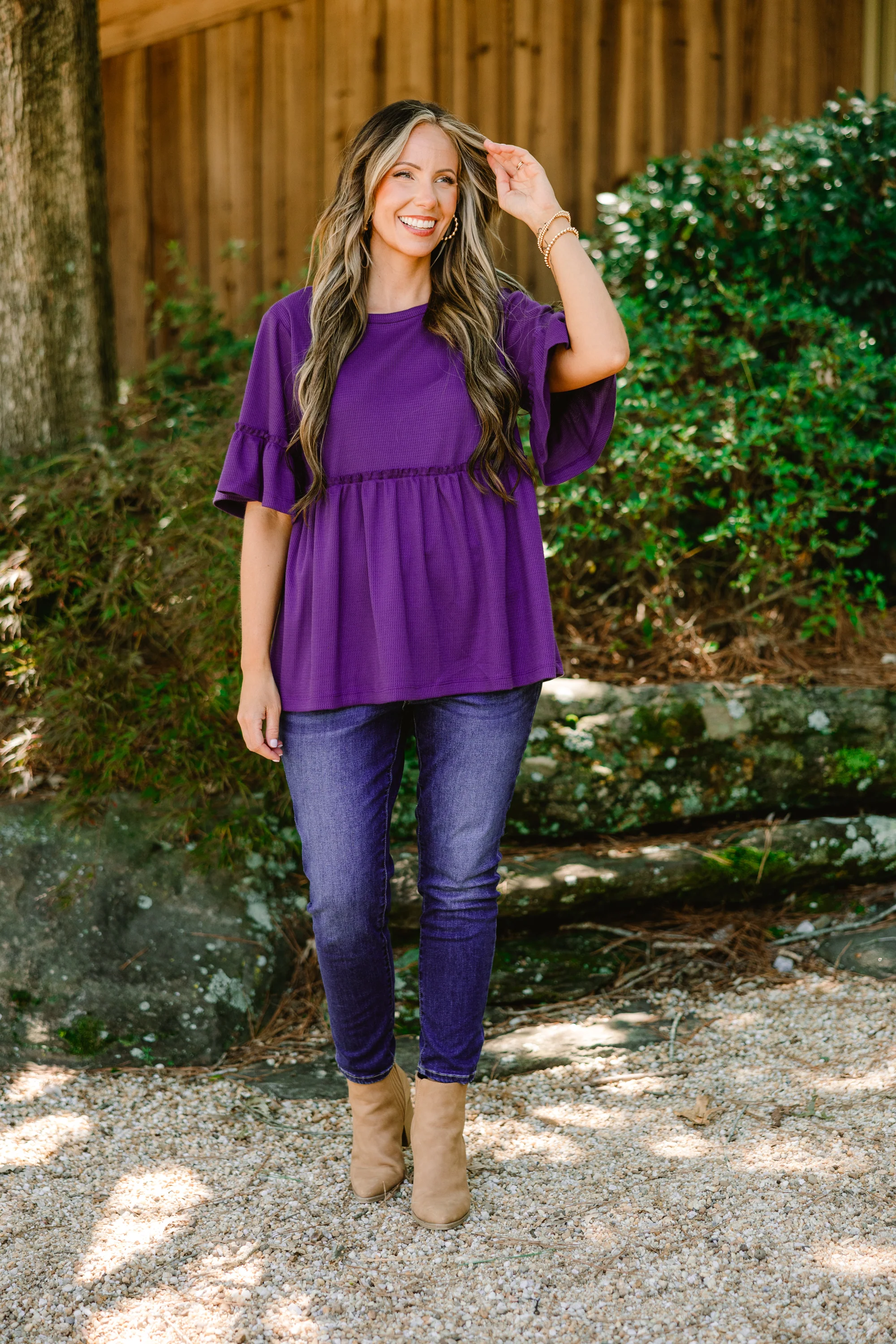 Completely Yours Tunic, Eggplant - Giverhouse