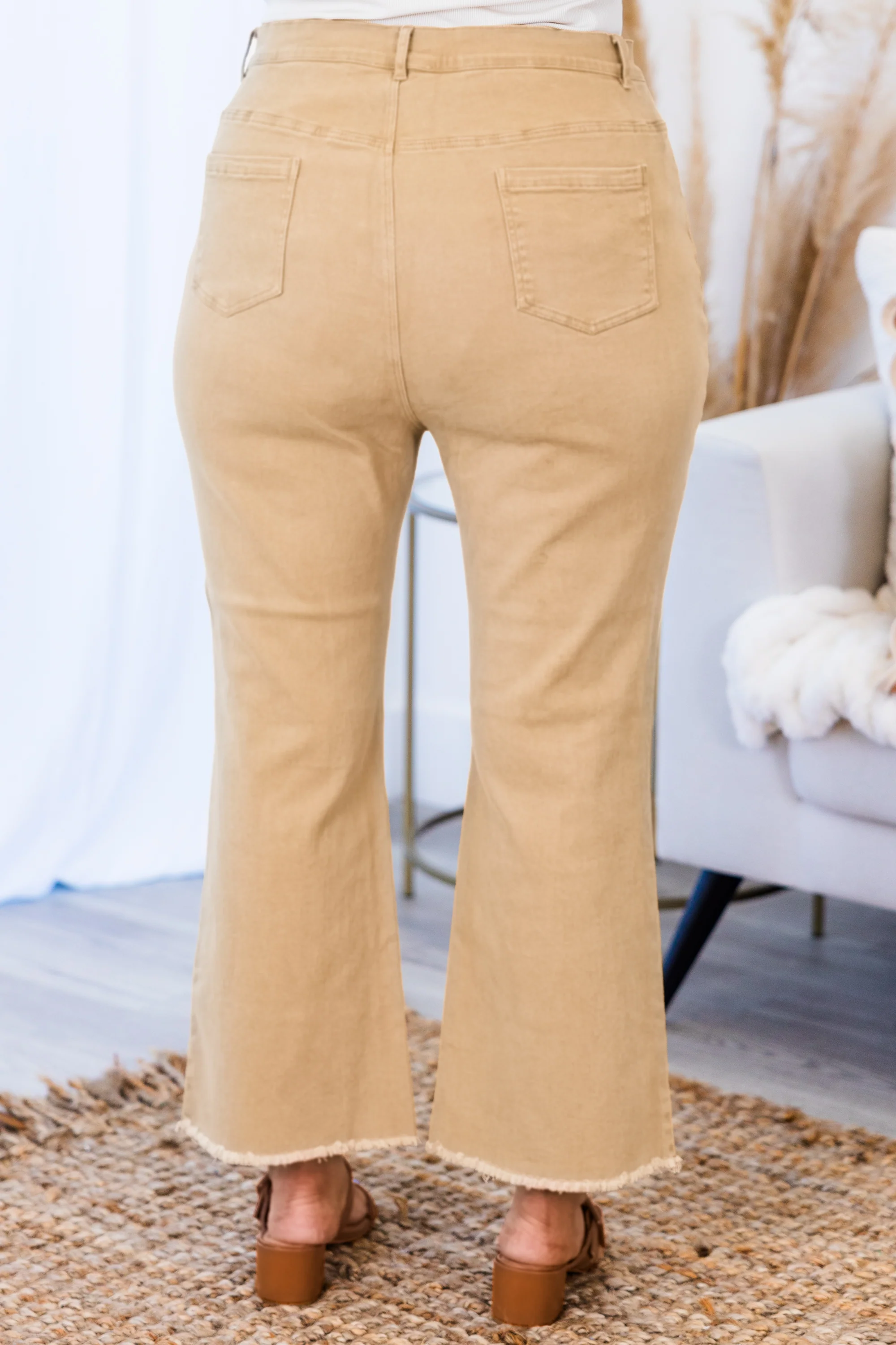 Buttercup Flare Jeans, Brown - Giverhouse