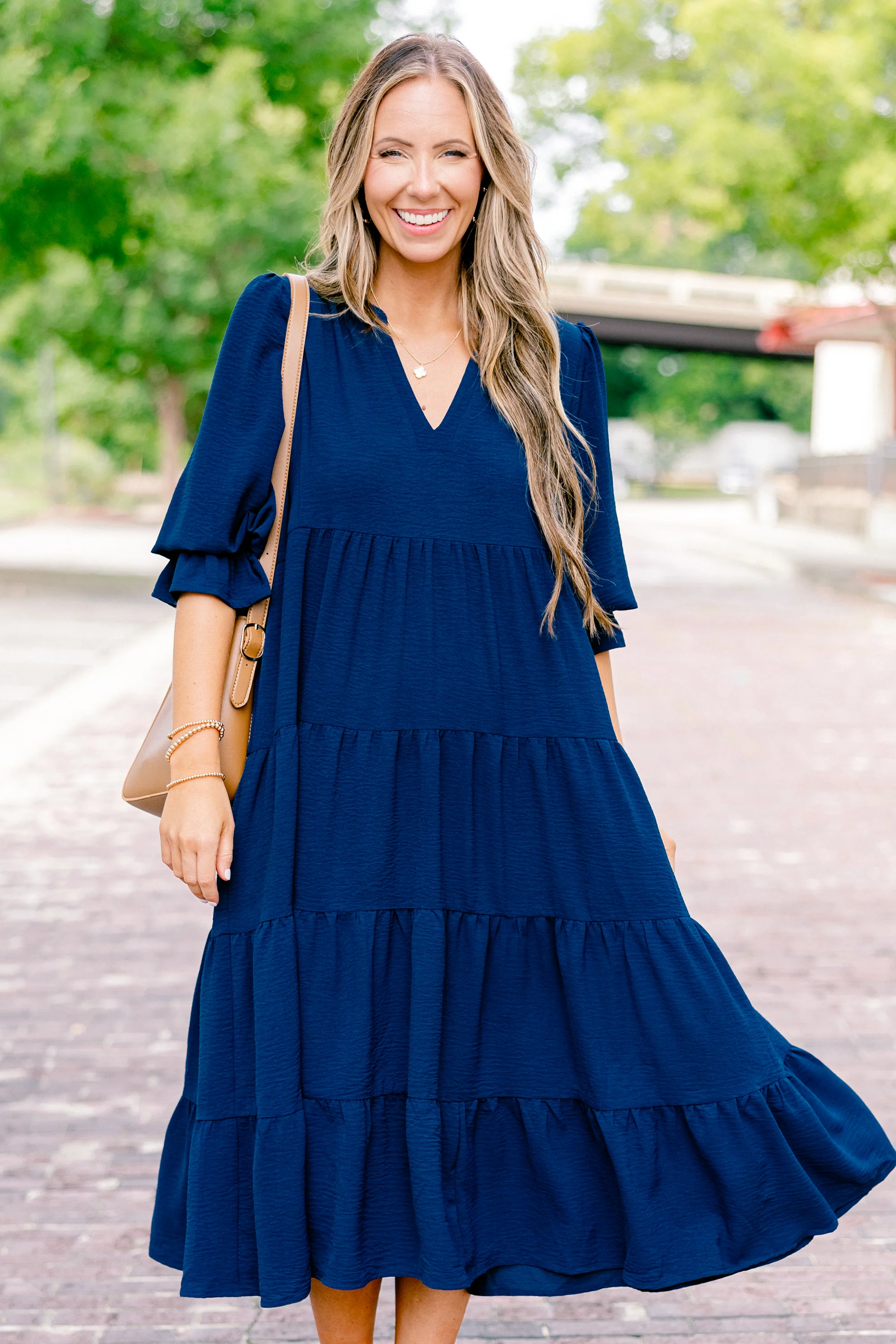 Simply The One Dress, Navy - Giverhouse
