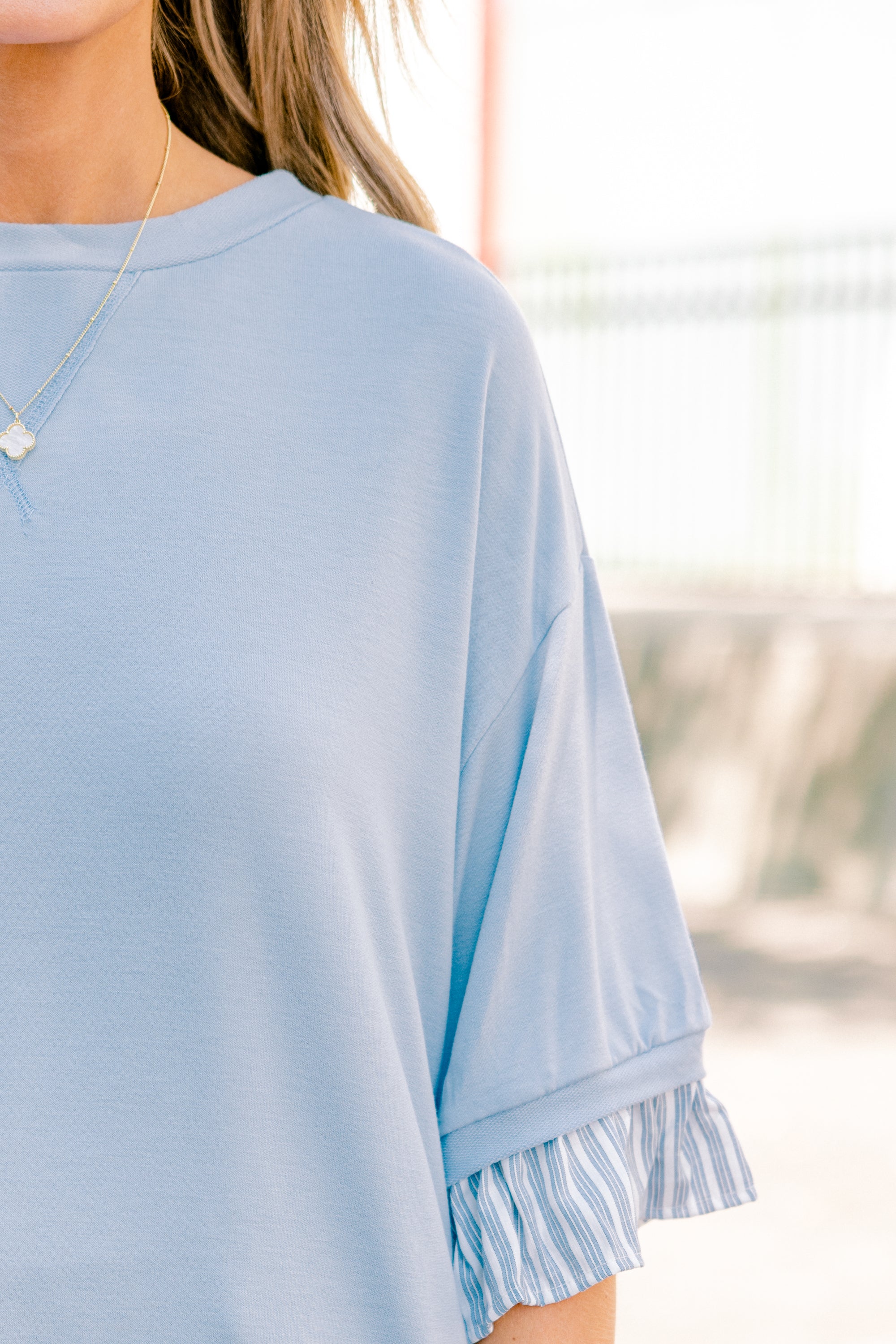 Letting It Be Top, Blue - Giverhouse