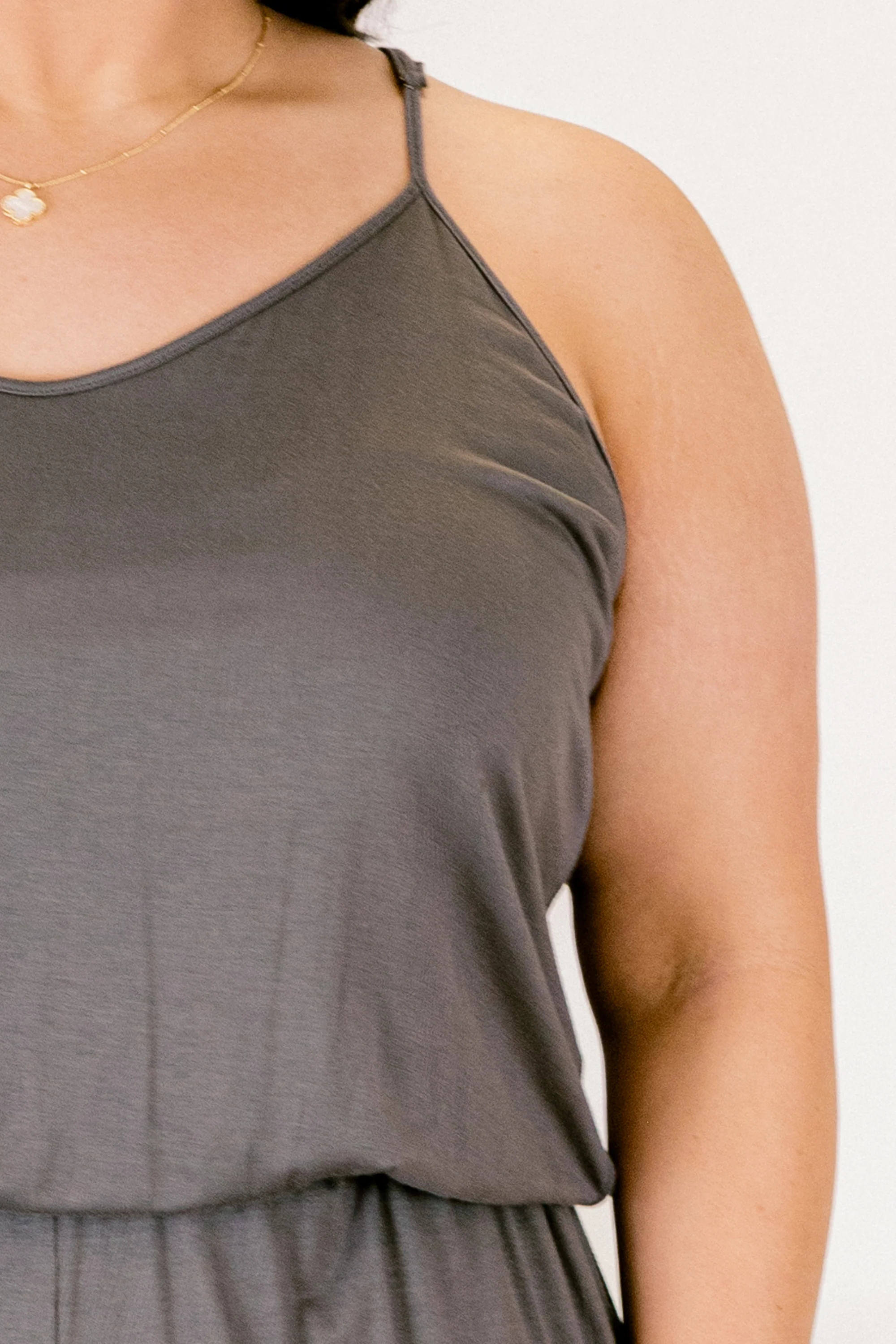 Head To Toe Jumpsuit, Charcoal - Giverhouse