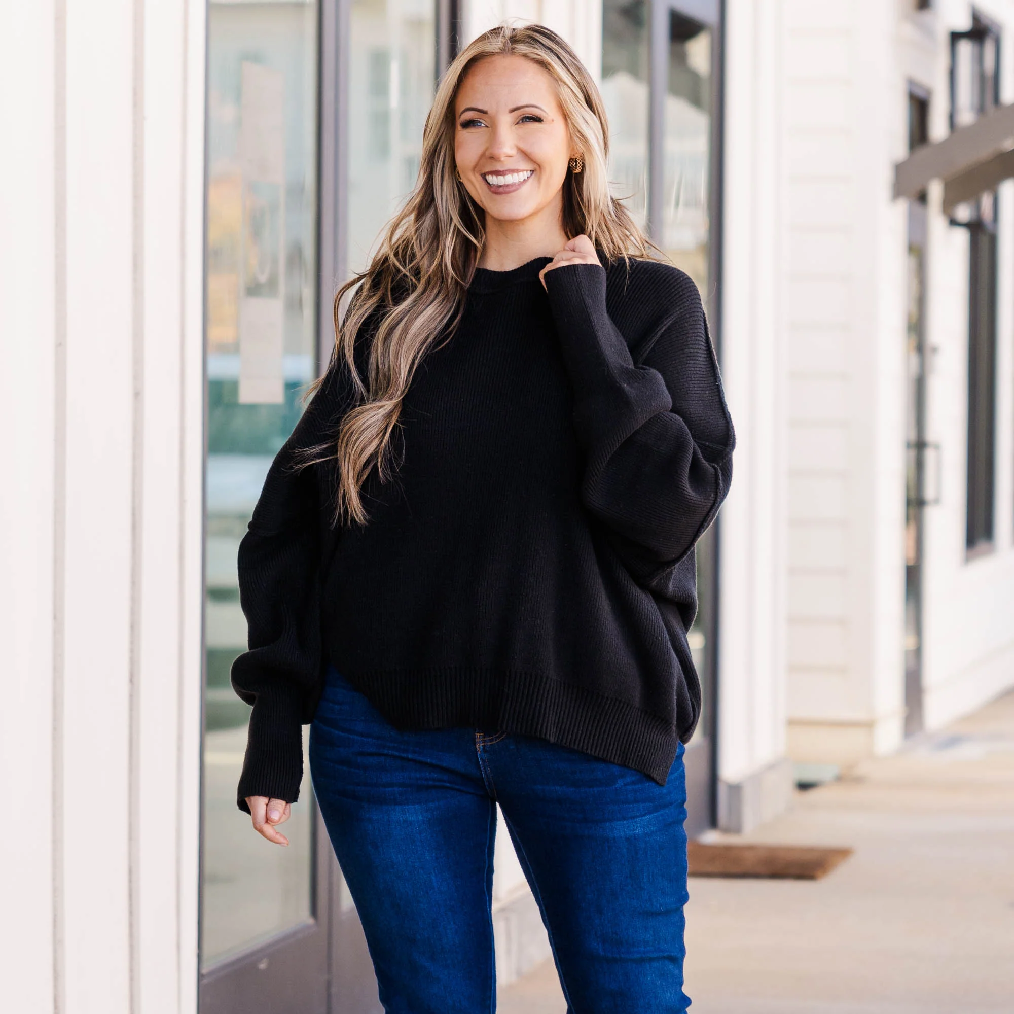 Magically Perfect Sweater, Black - Giverhouse