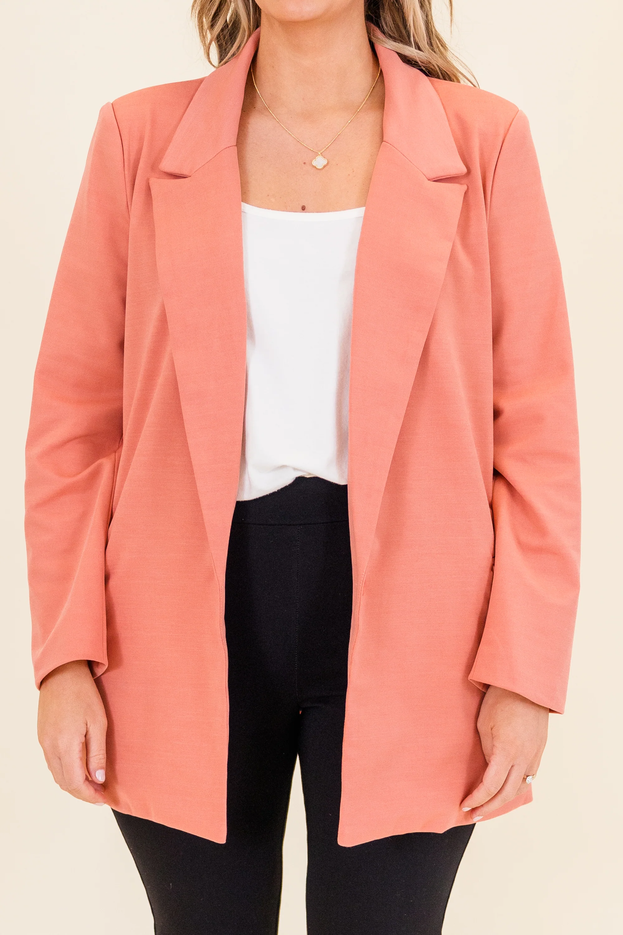 Rosy Glow Blazer, Mauve - Giverhouse