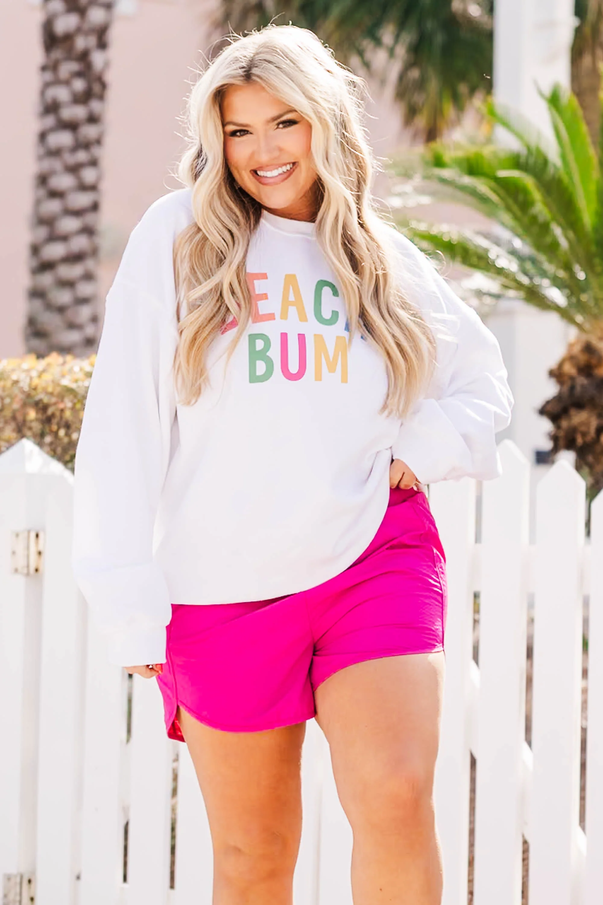 She's A Go-Getter Shorts, Magenta - Giverhouse