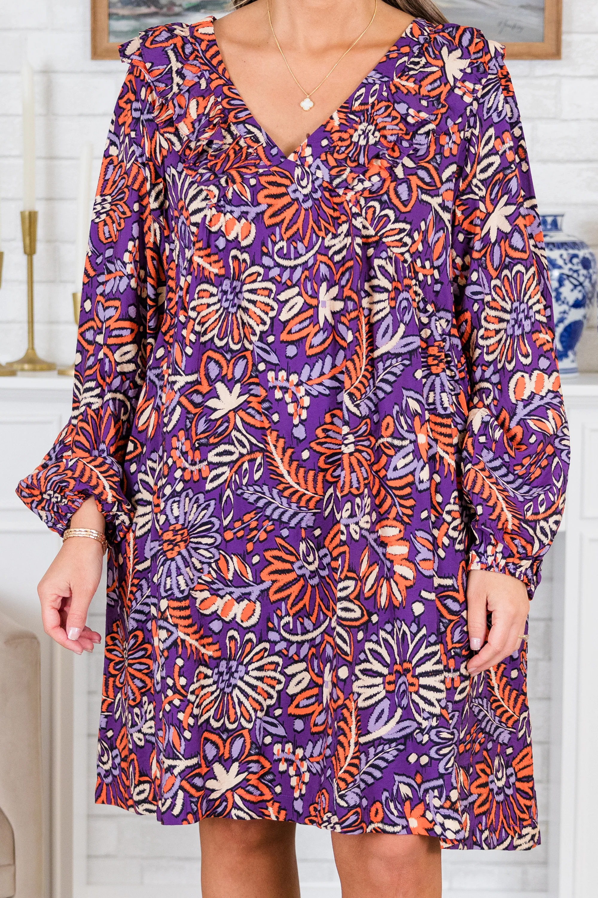 Cozy Sunday Dress, Violet - Giverhouse