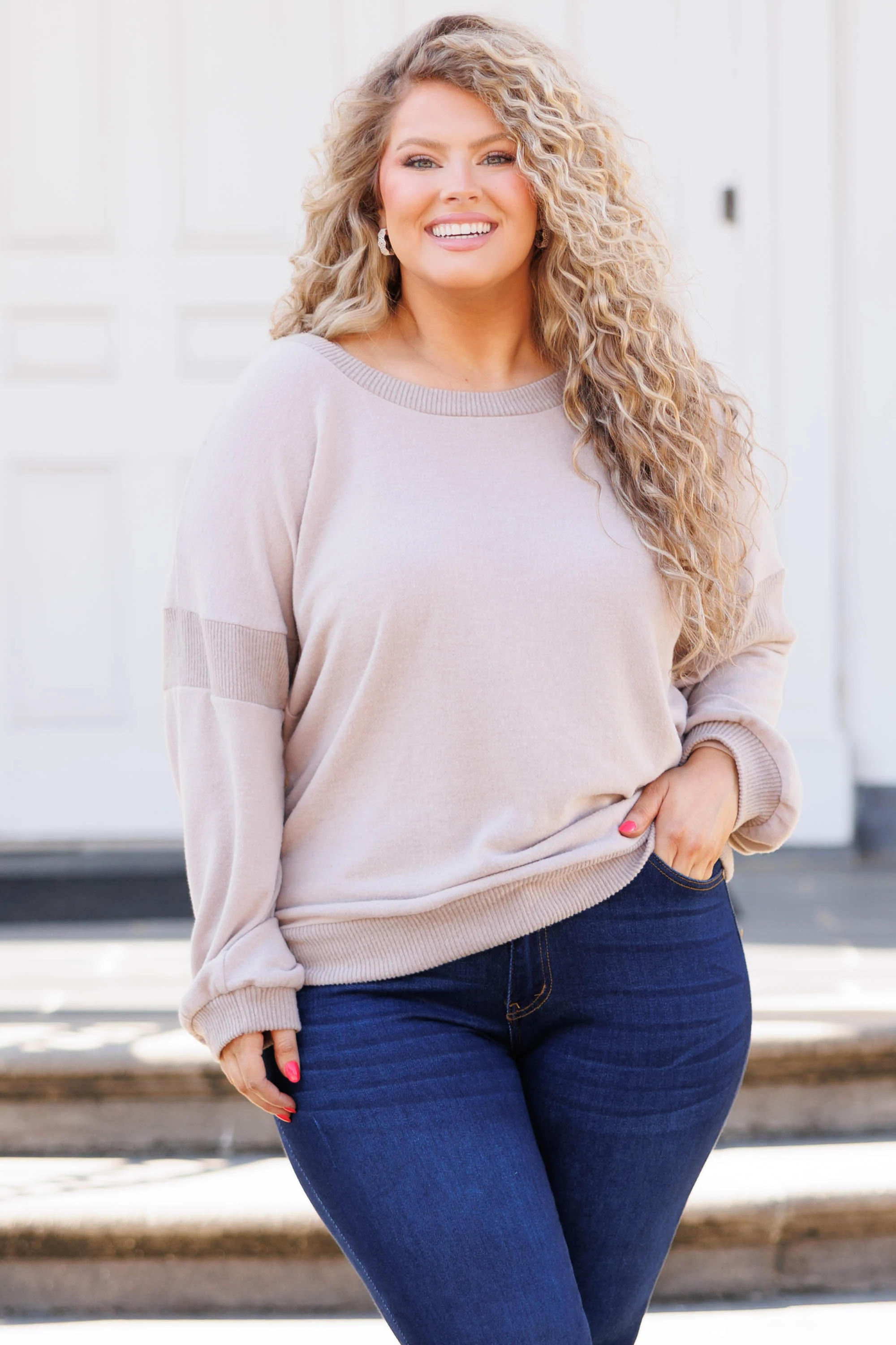 Keep It Shining Top, Mocha - Giverhouse