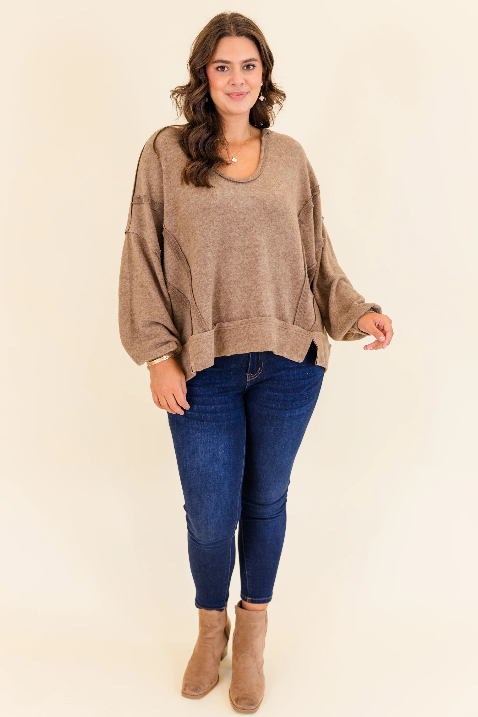 Get Cozy Hoodie, Mocha - Giverhouse