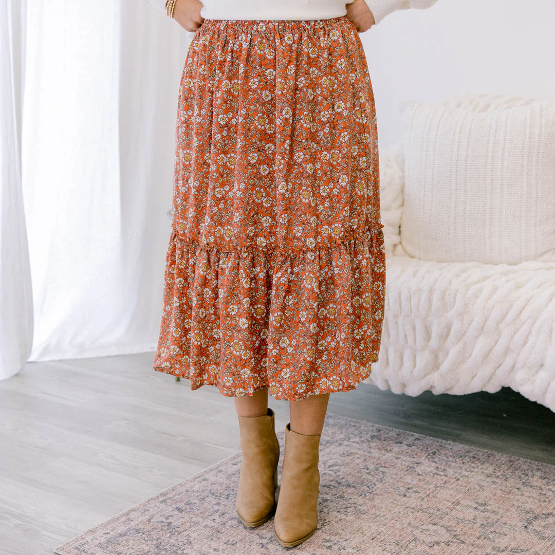 All Set To Go Skirt, Coral - Giverhouse