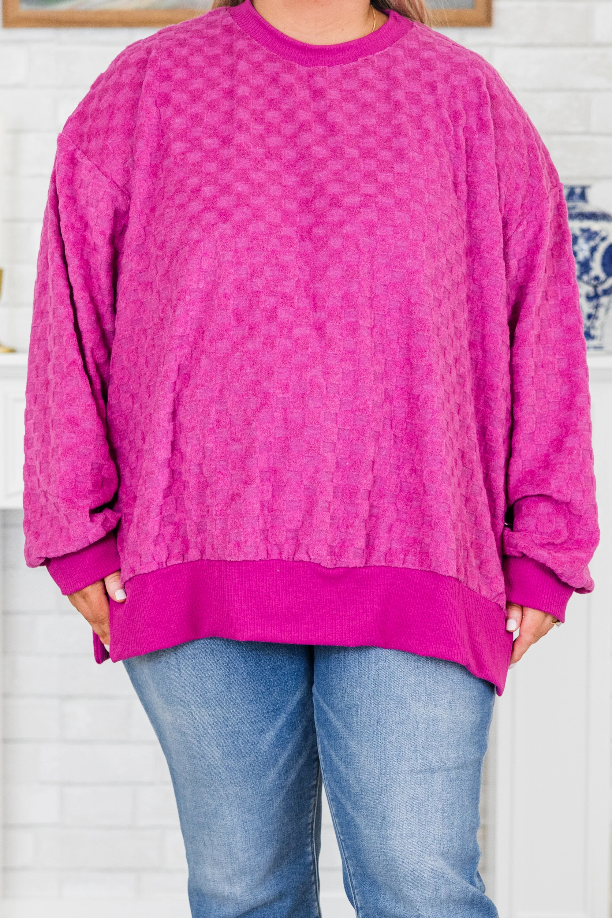 Pursuit Of Joy Sweater, Purple - Giverhouse