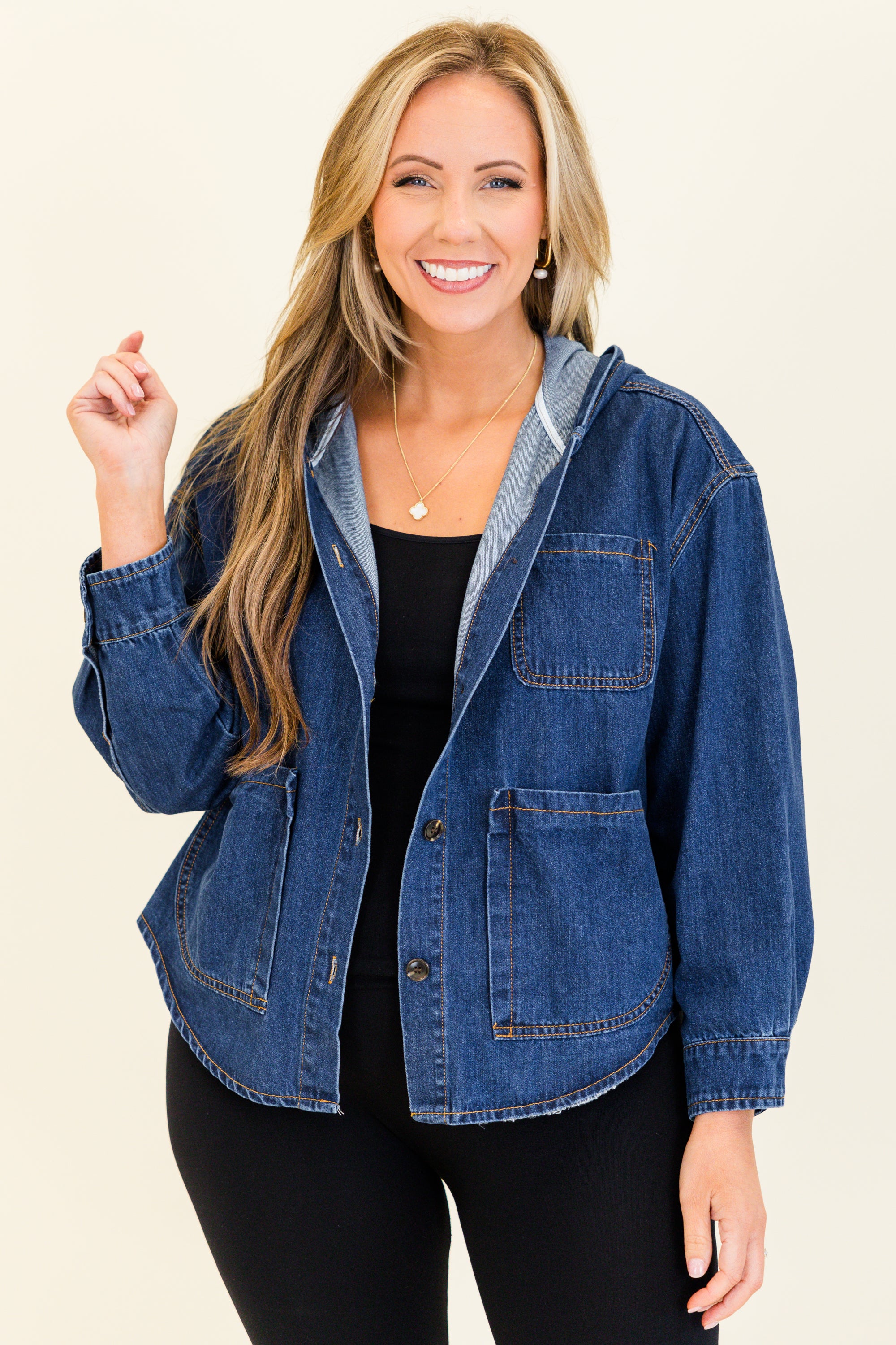 Shades Of You Jacket, Dark Wash - Giverhouse