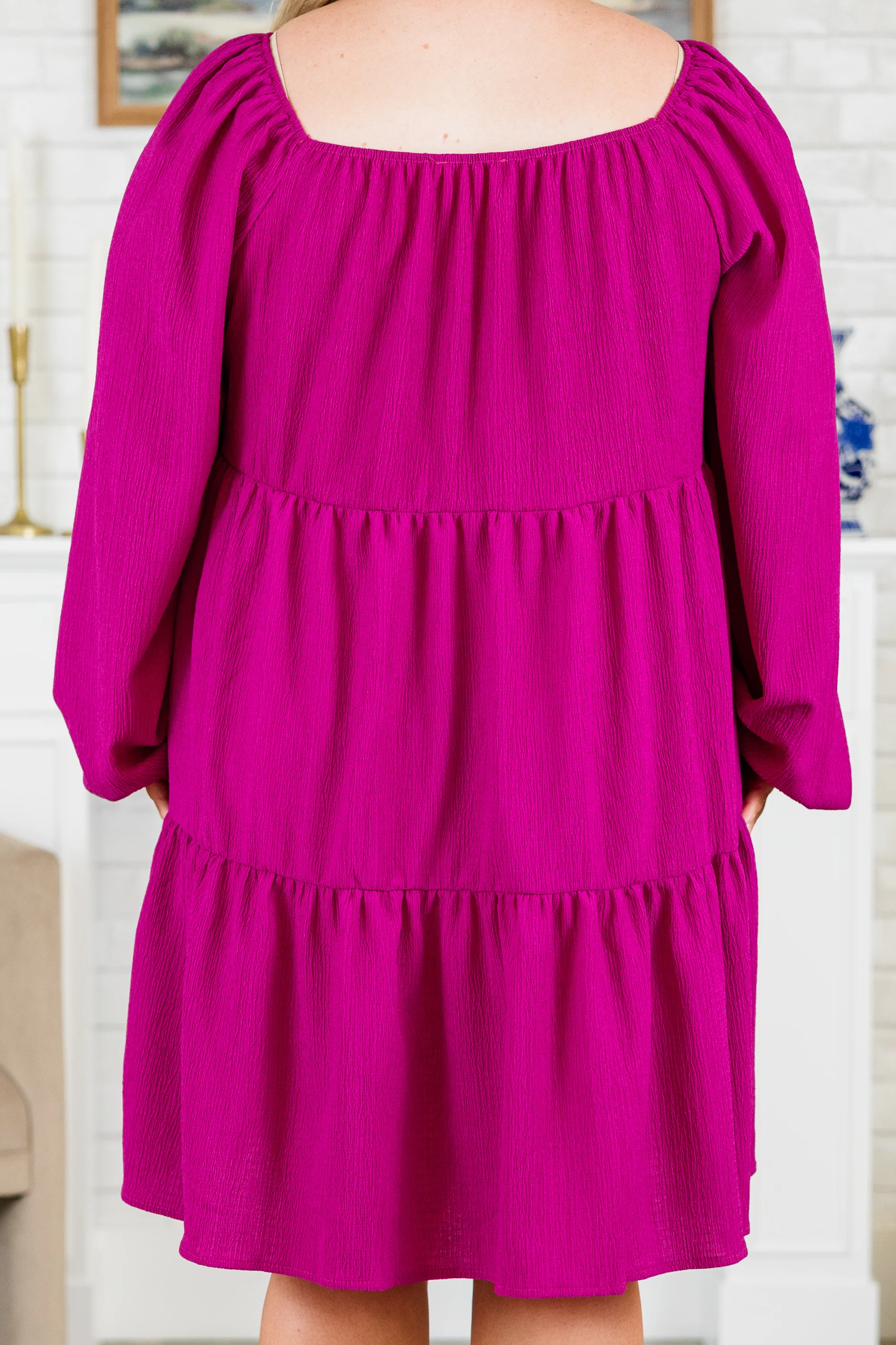 Dreams In My Heart Dress, Magenta - Giverhouse