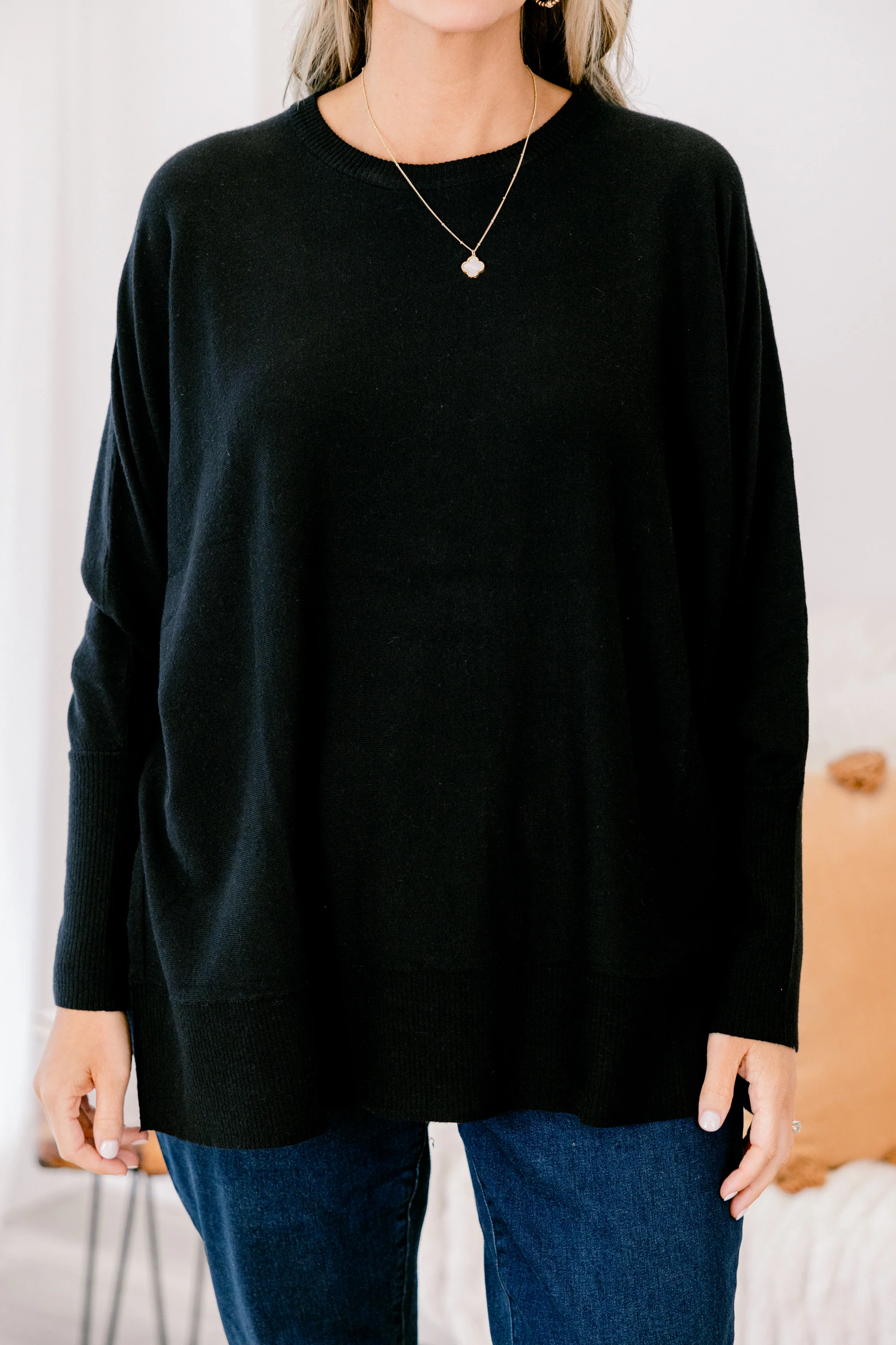 Chilled Out Top, Black - Giverhouse