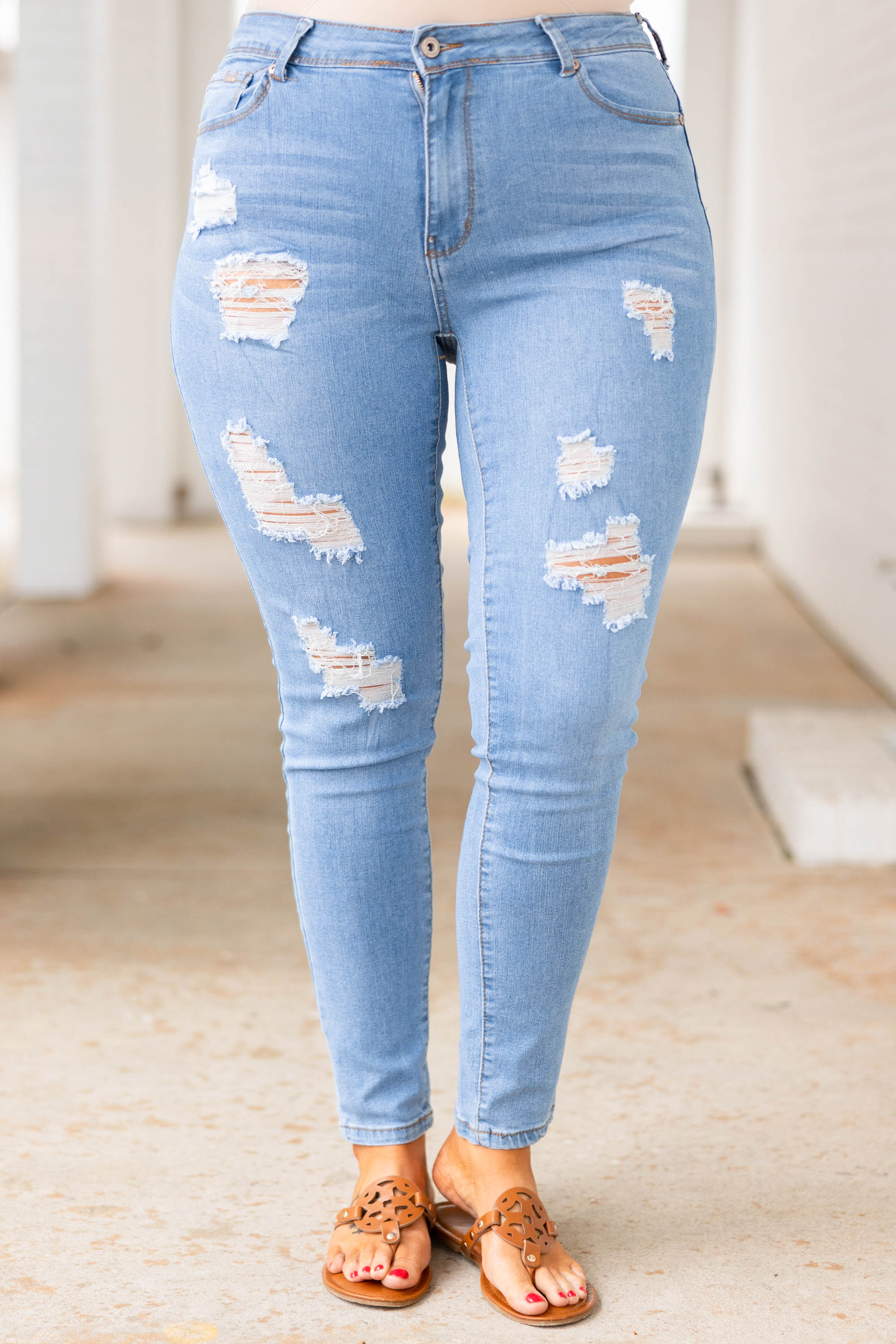Embrace Reality Jeans, Light Blue - Giverhouse