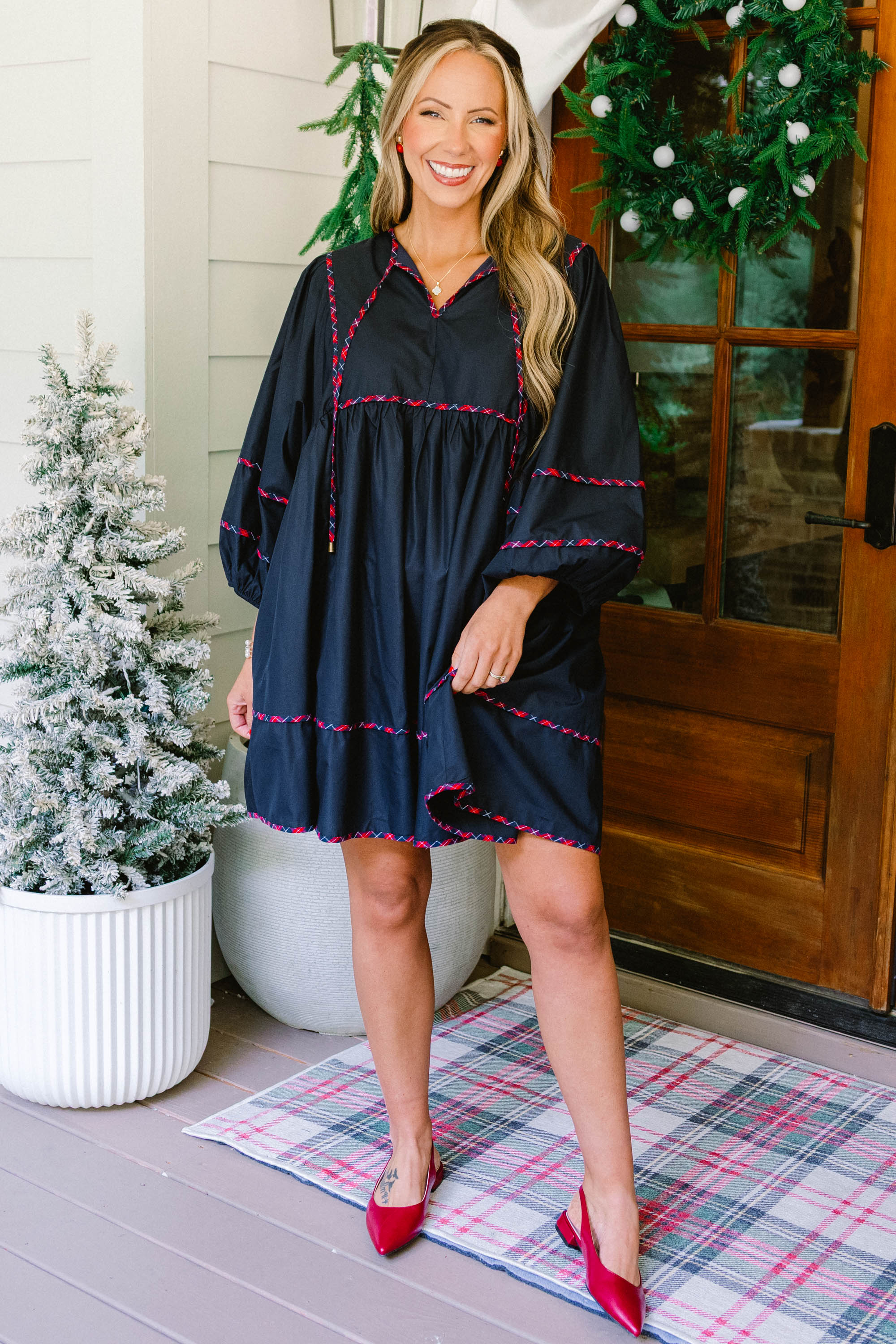 Stuck In Your Ways Dress, Navy - Giverhouse