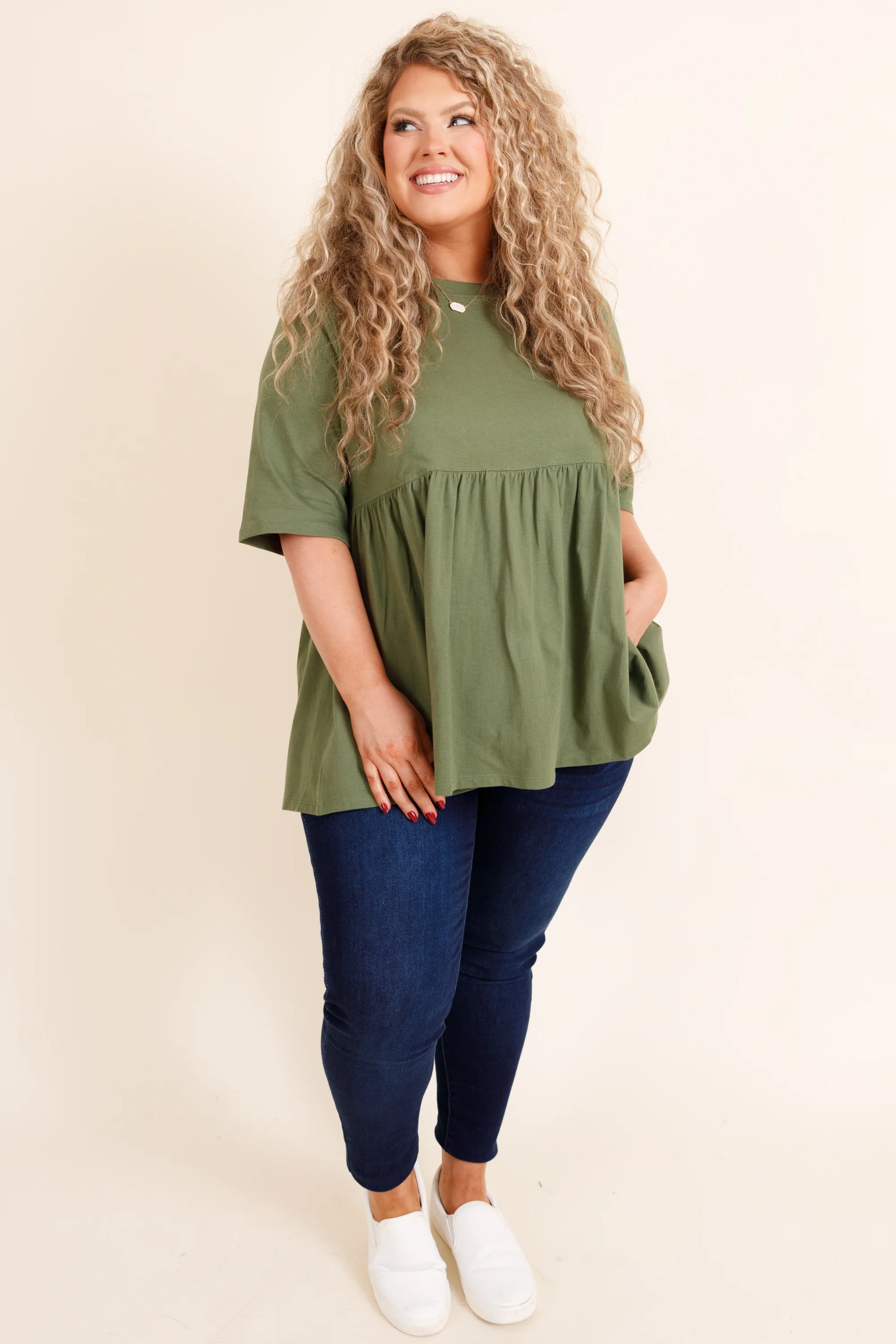 Fearless Soul Top, Ash Olive - Giverhouse