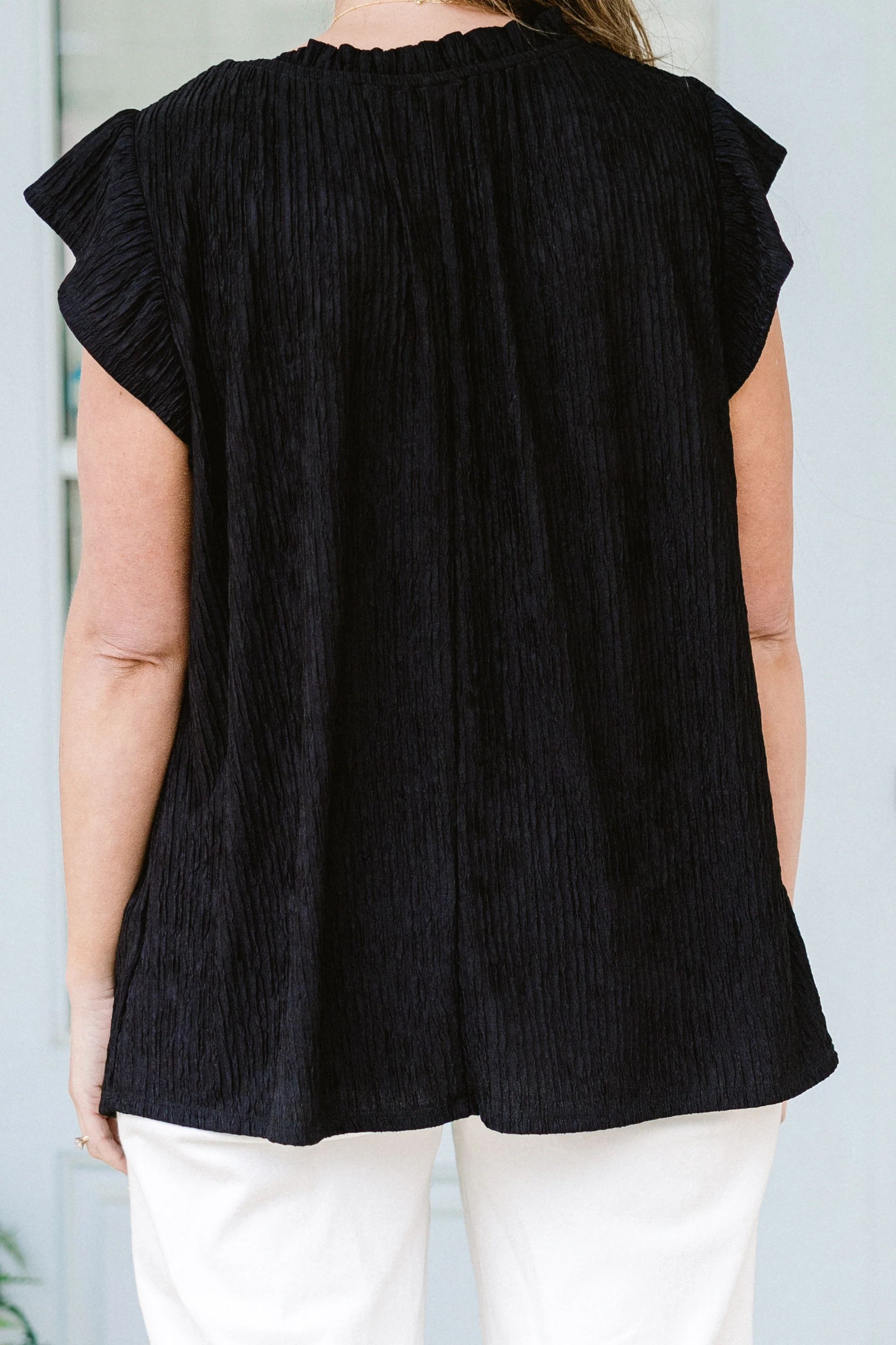 Worth My While Top, Black - Giverhouse