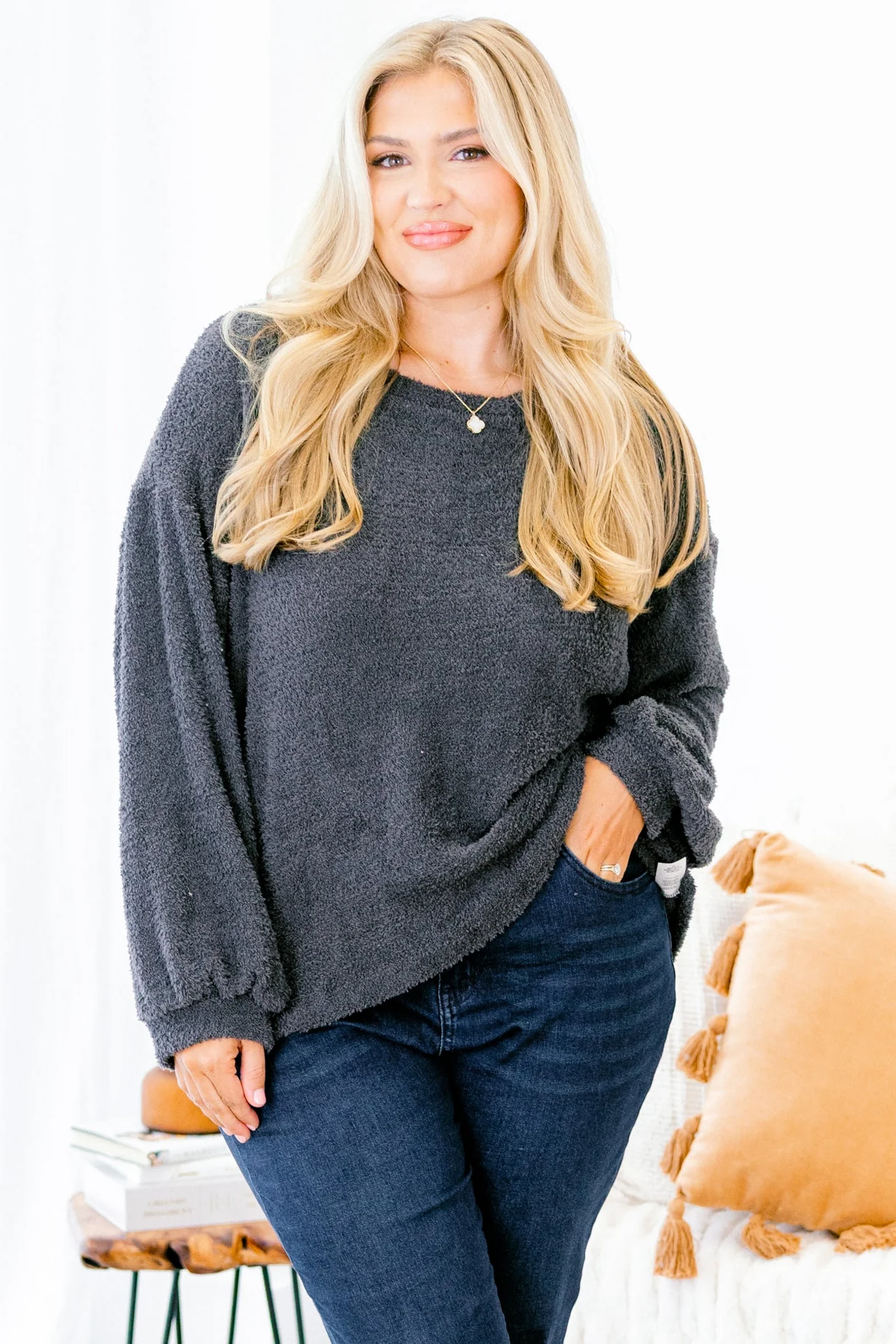 So Deserving Top, Charcoal - Giverhouse