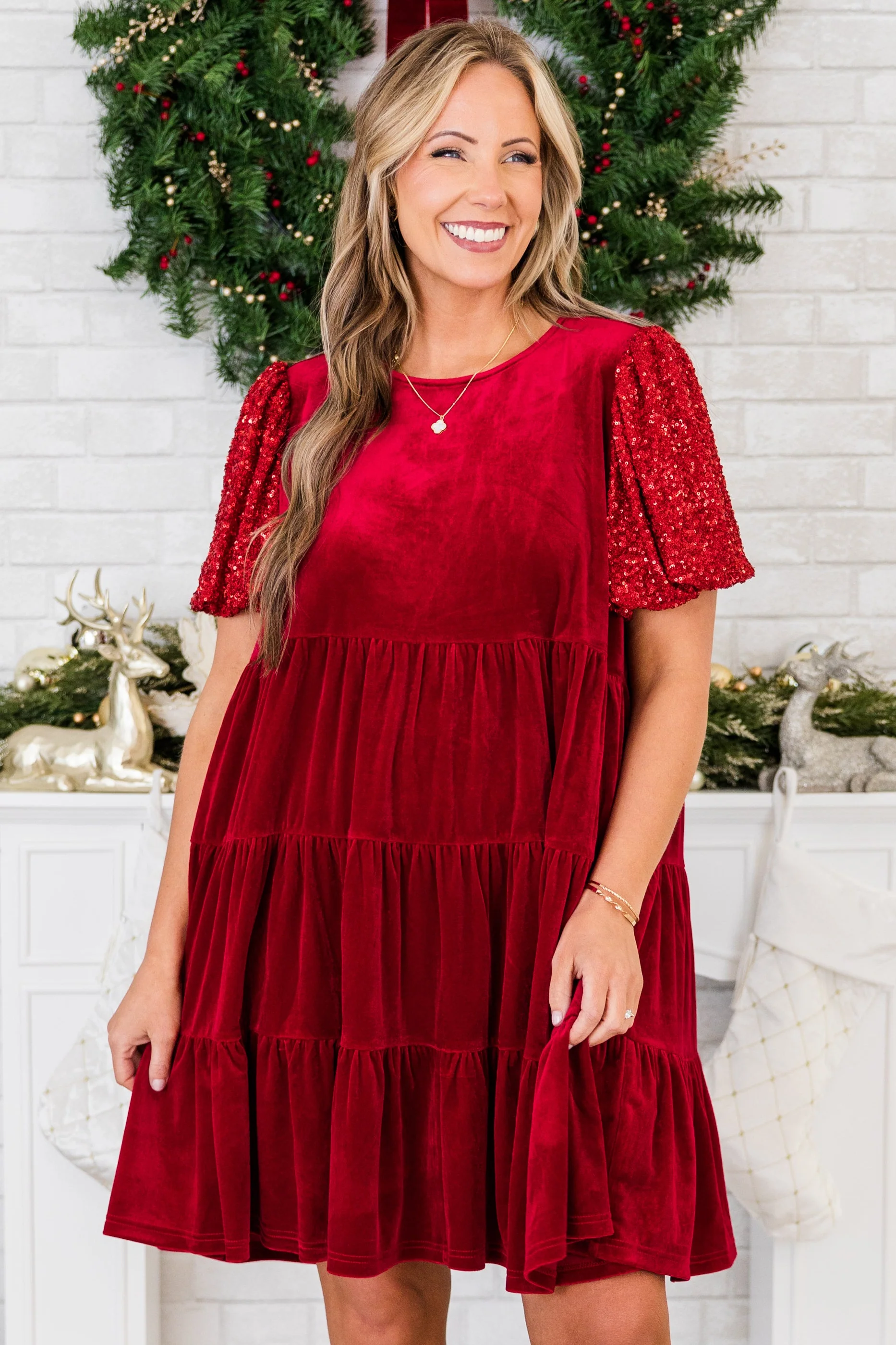 Eclipse Beauty Dress, Red - Giverhouse