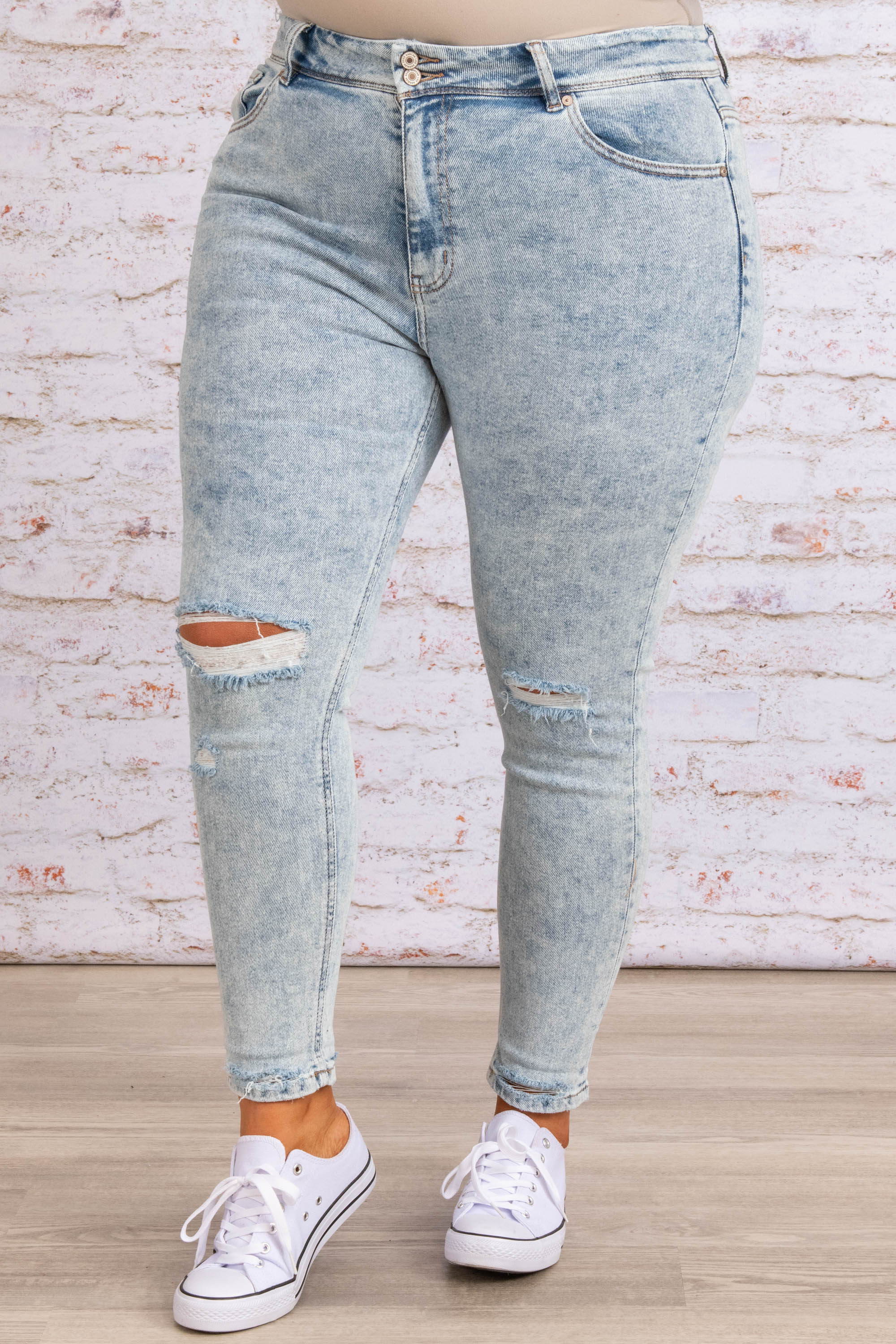 Stay Late Jeans, Light Wash - Giverhouse