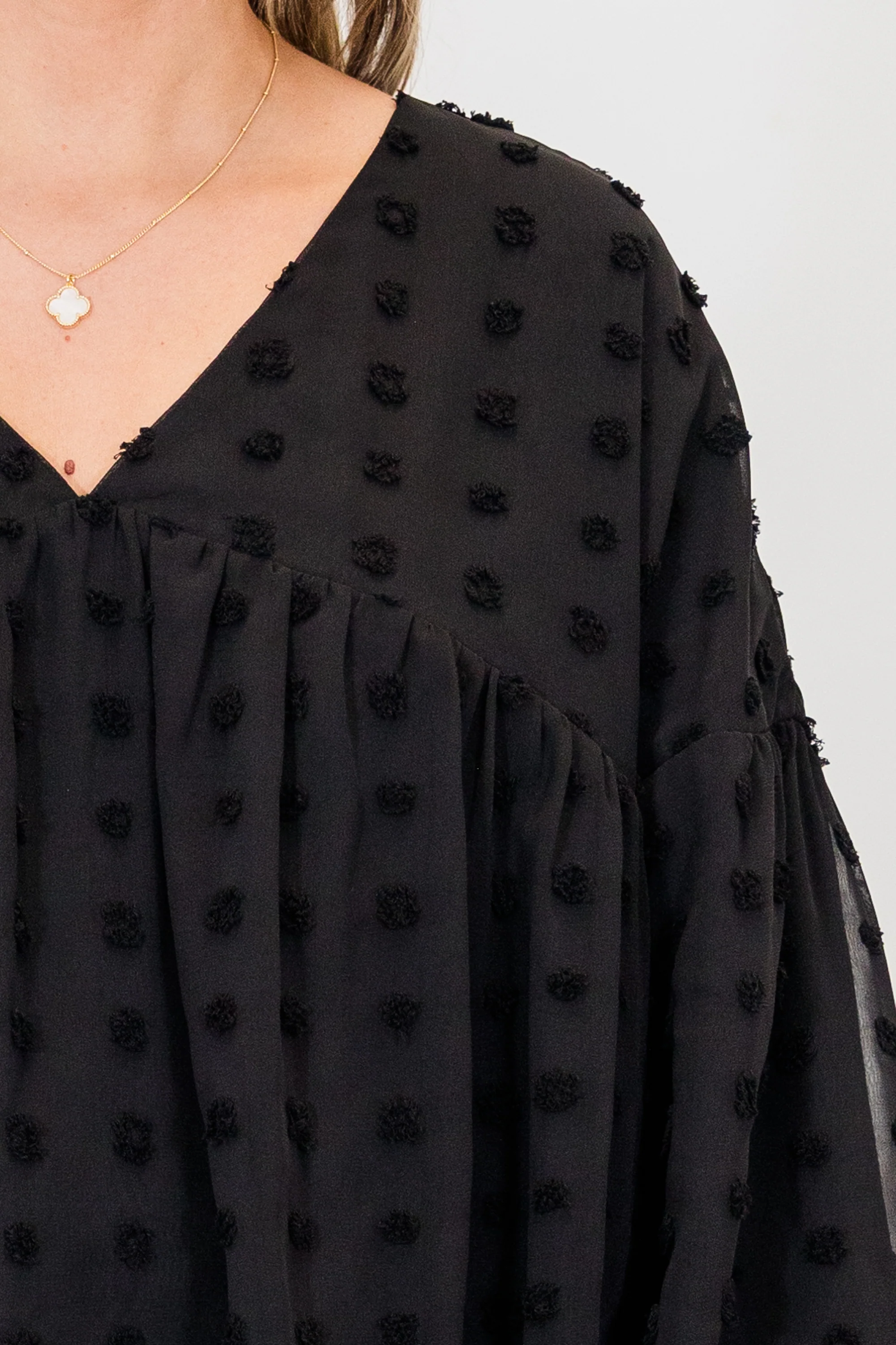 Rustic Charm Blouse, Black - Giverhouse