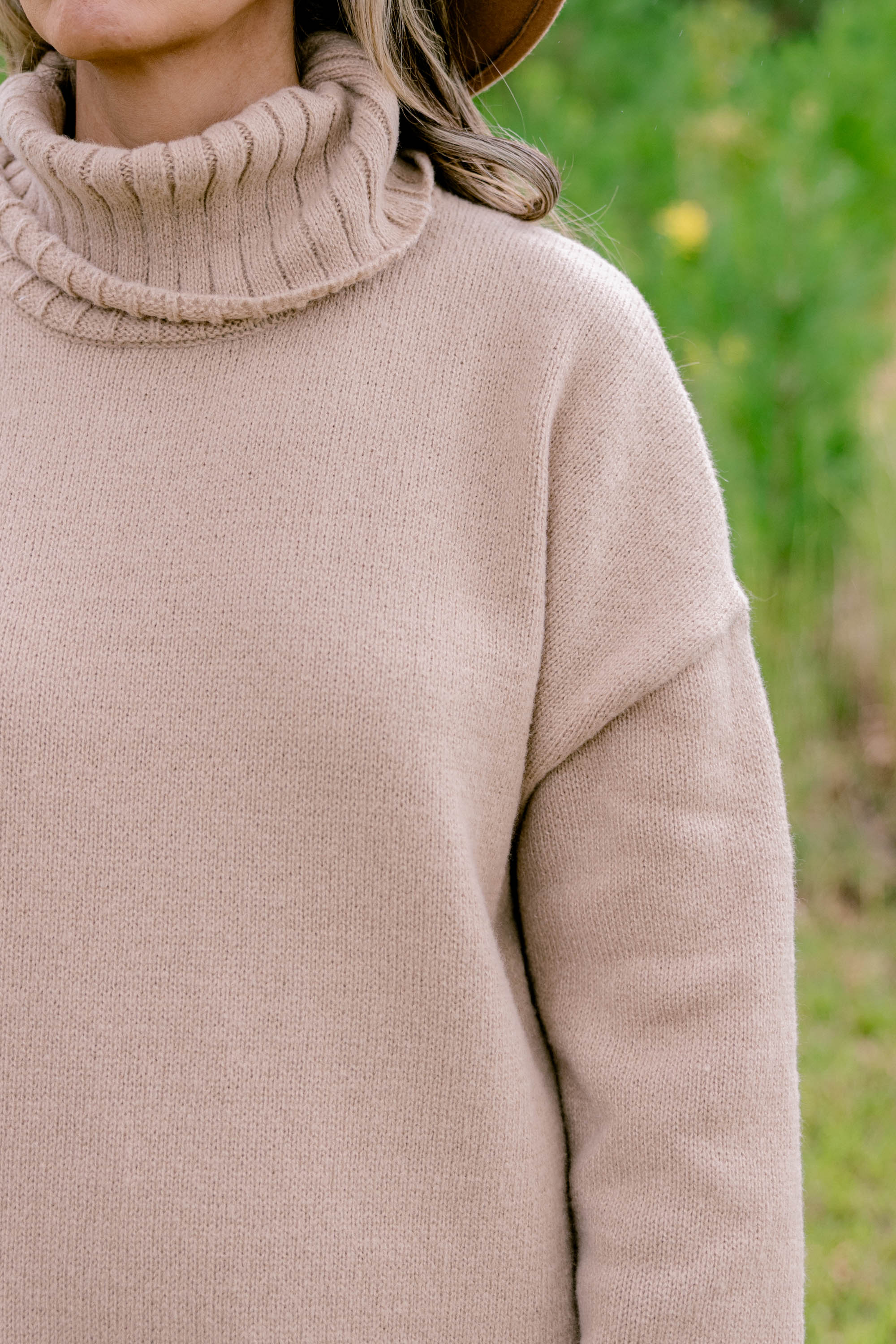 On The Mark Sweater Dress, Taupe - Giverhouse