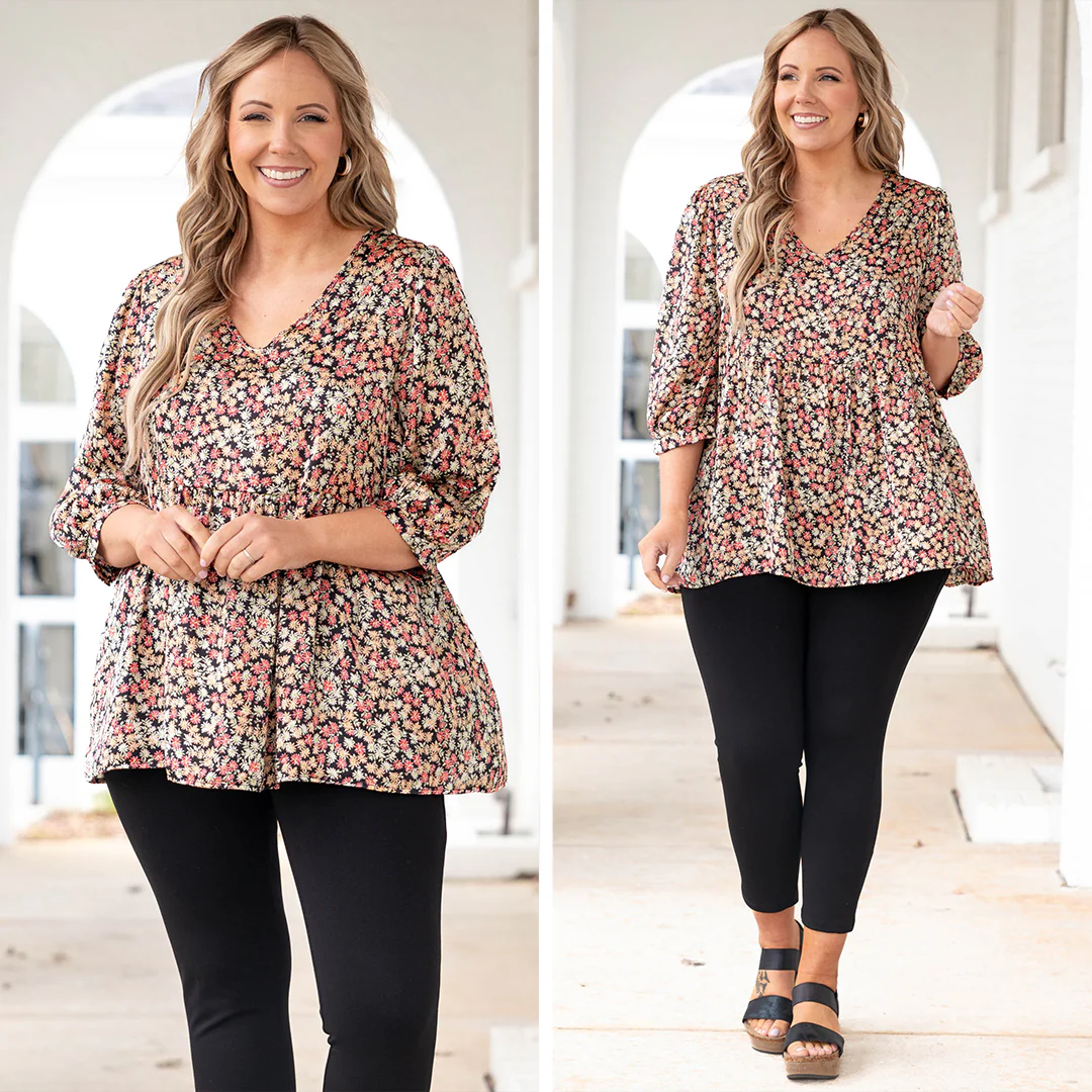 Exploring Gardens Top, Black - Giverhouse