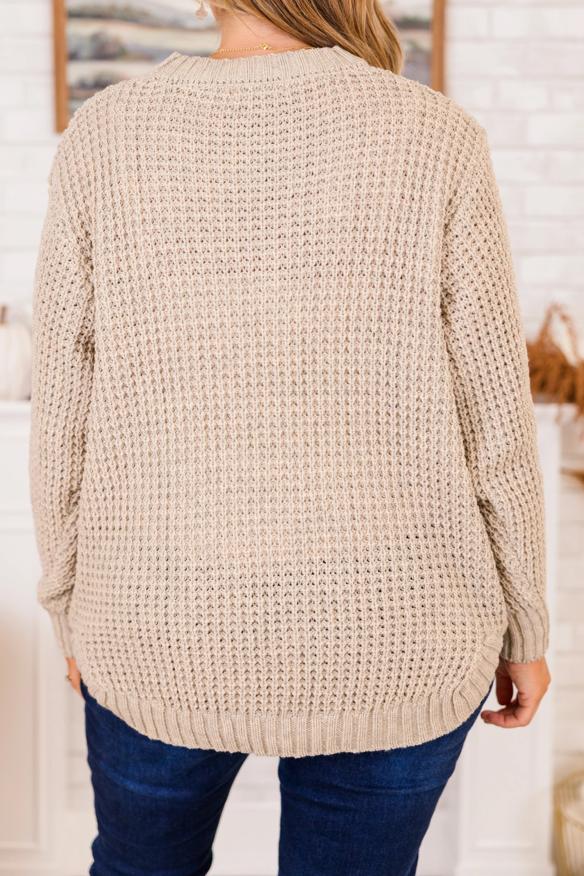 Everything We Loved Sweater, Heather Beige - Giverhouse