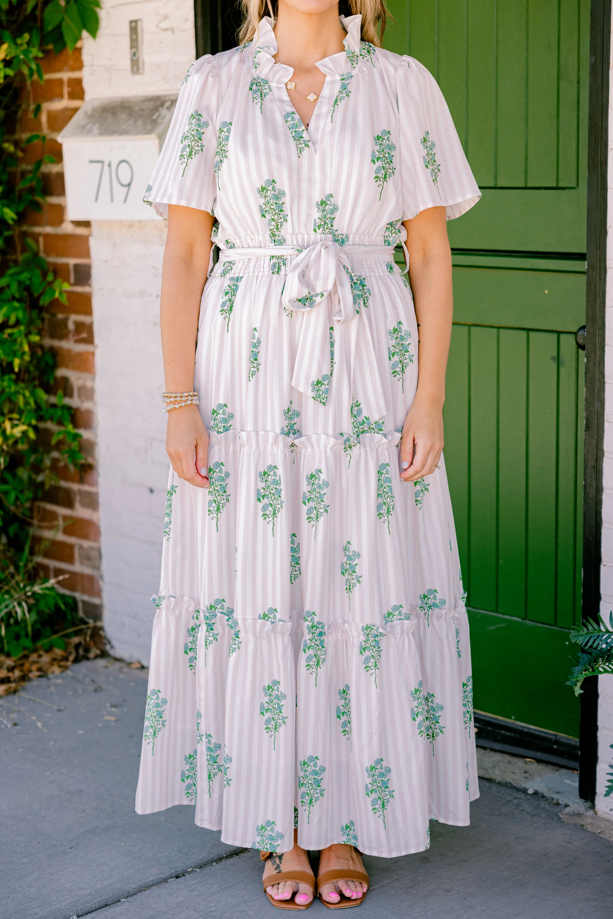 Sweet Thoughts Dress, Beige - Giverhouse