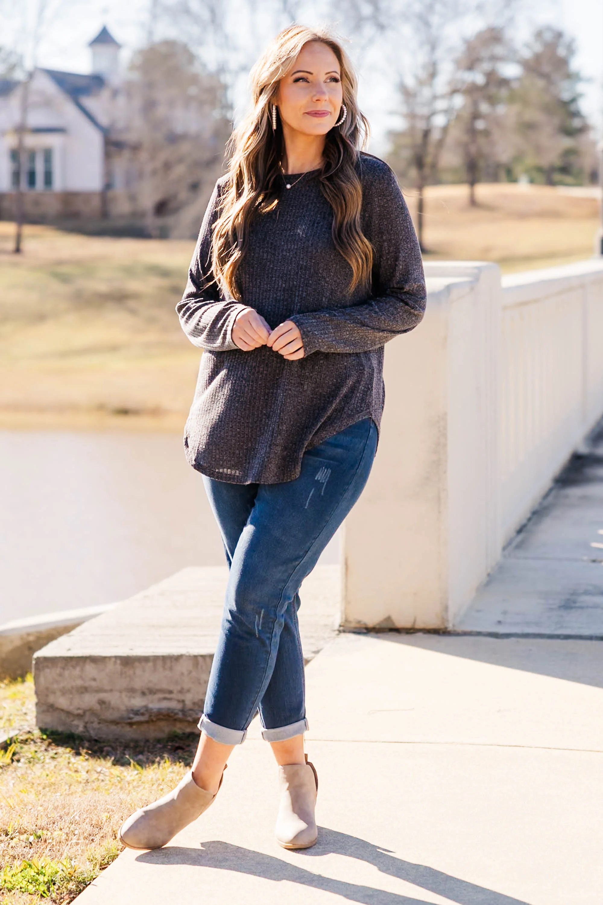 Loving Me Top, Charcoal - Giverhouse