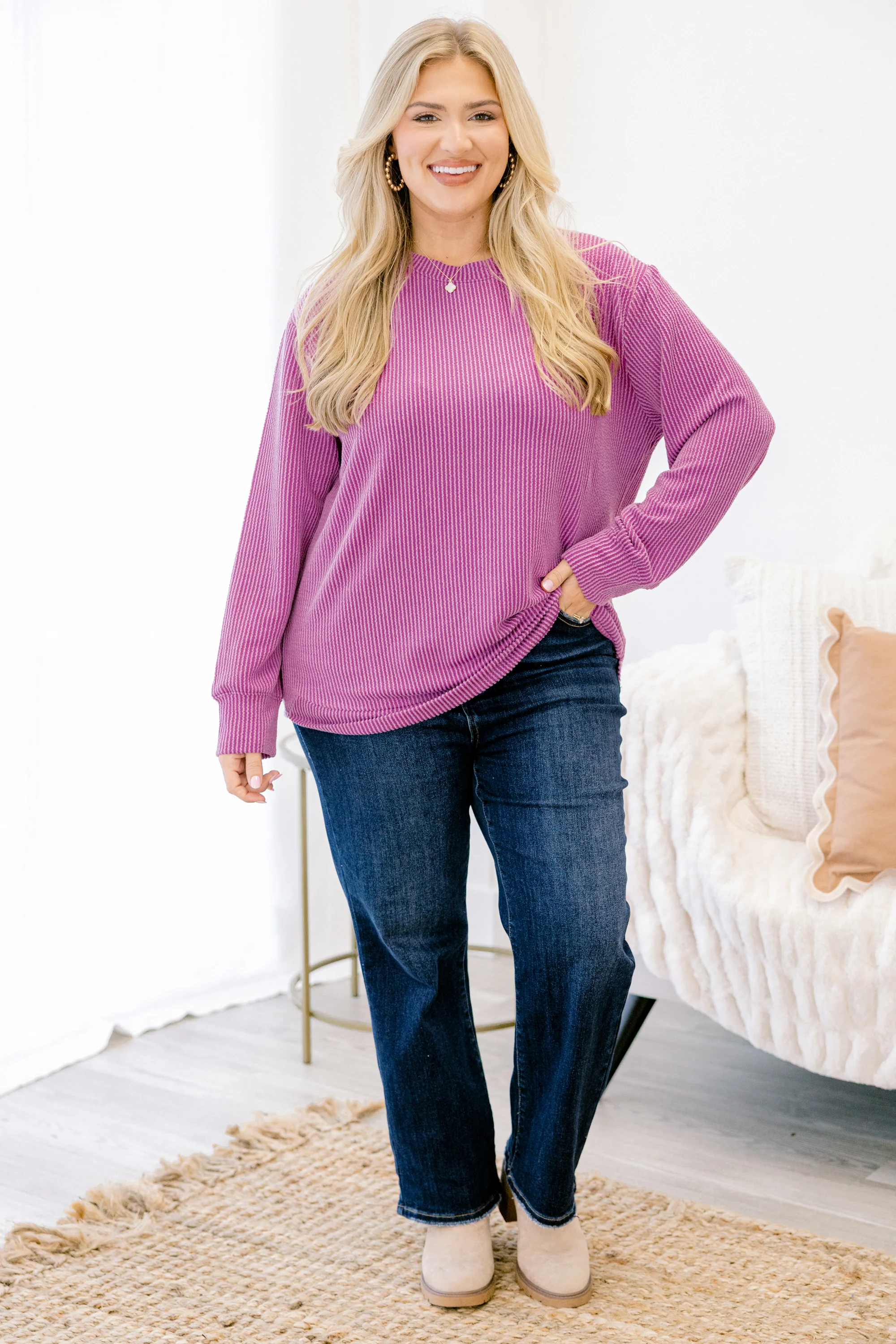 Come Back Around Top, Light Plum - Giverhouse