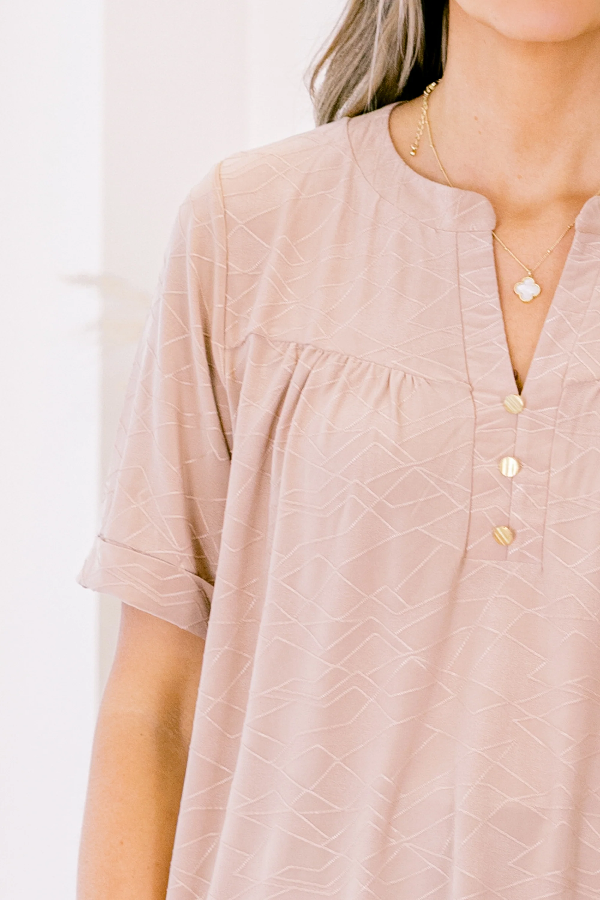 Time Passes By Top, Mocha - Giverhouse