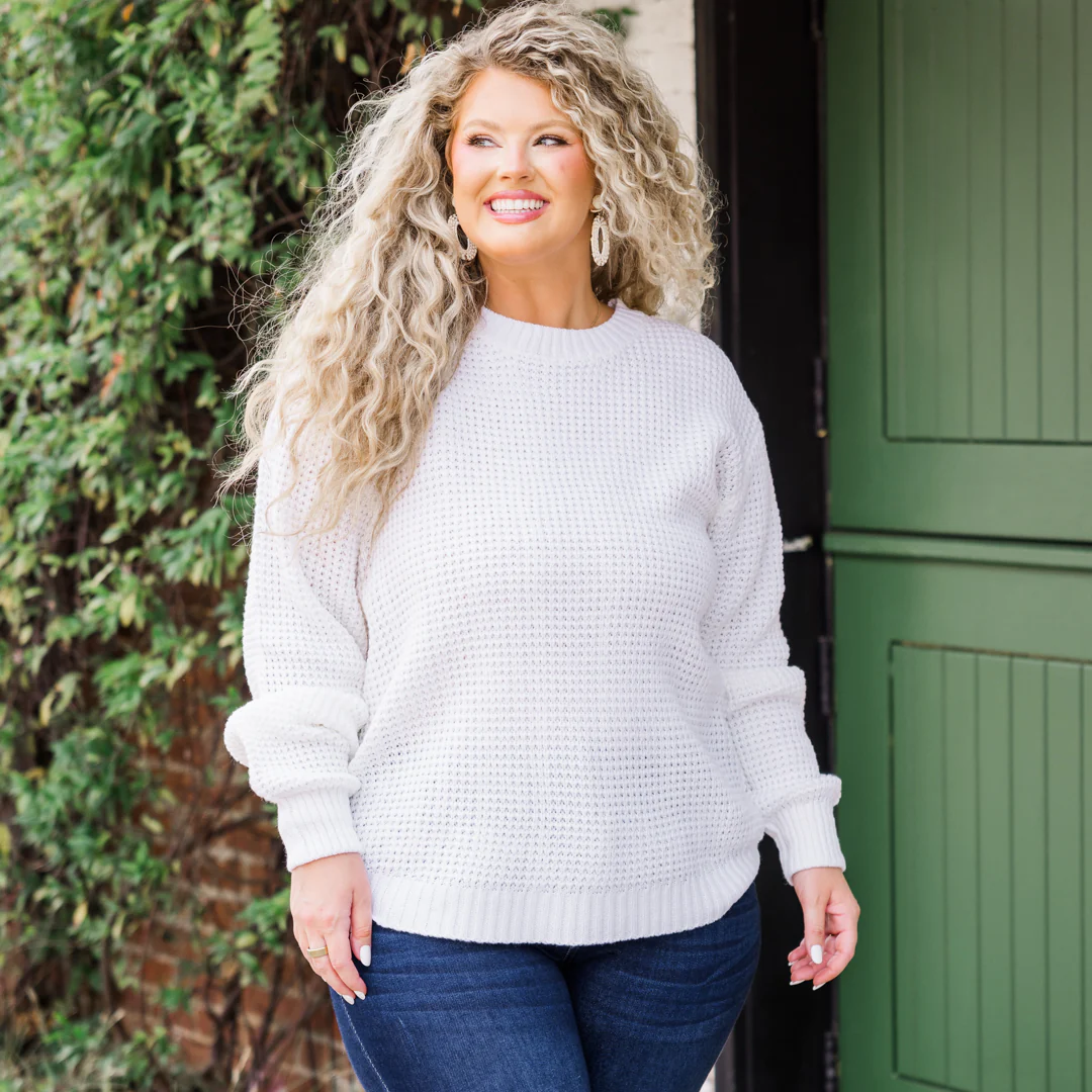Breezy Weather Sweater, Ivory - Giverhouse