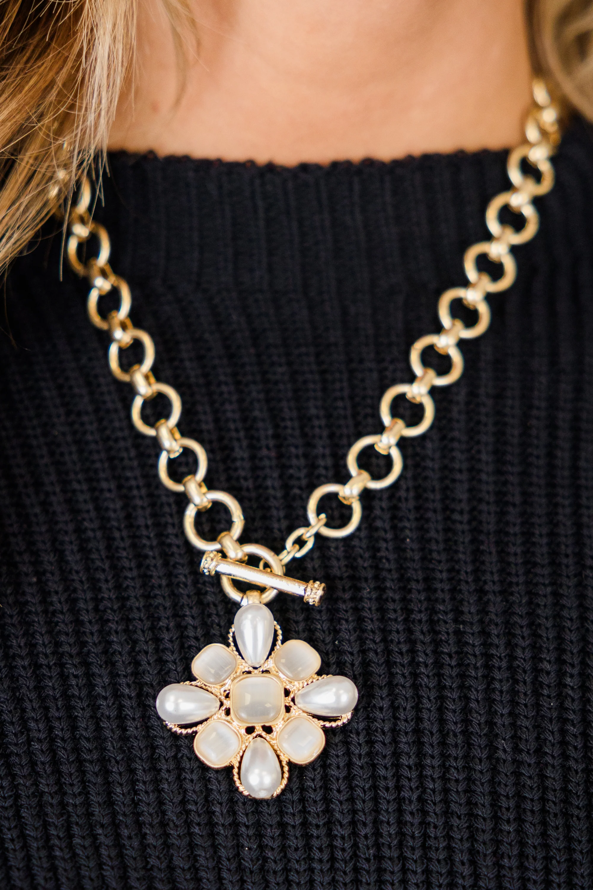 Call Back Vintage Necklace, Gold - Giverhouse