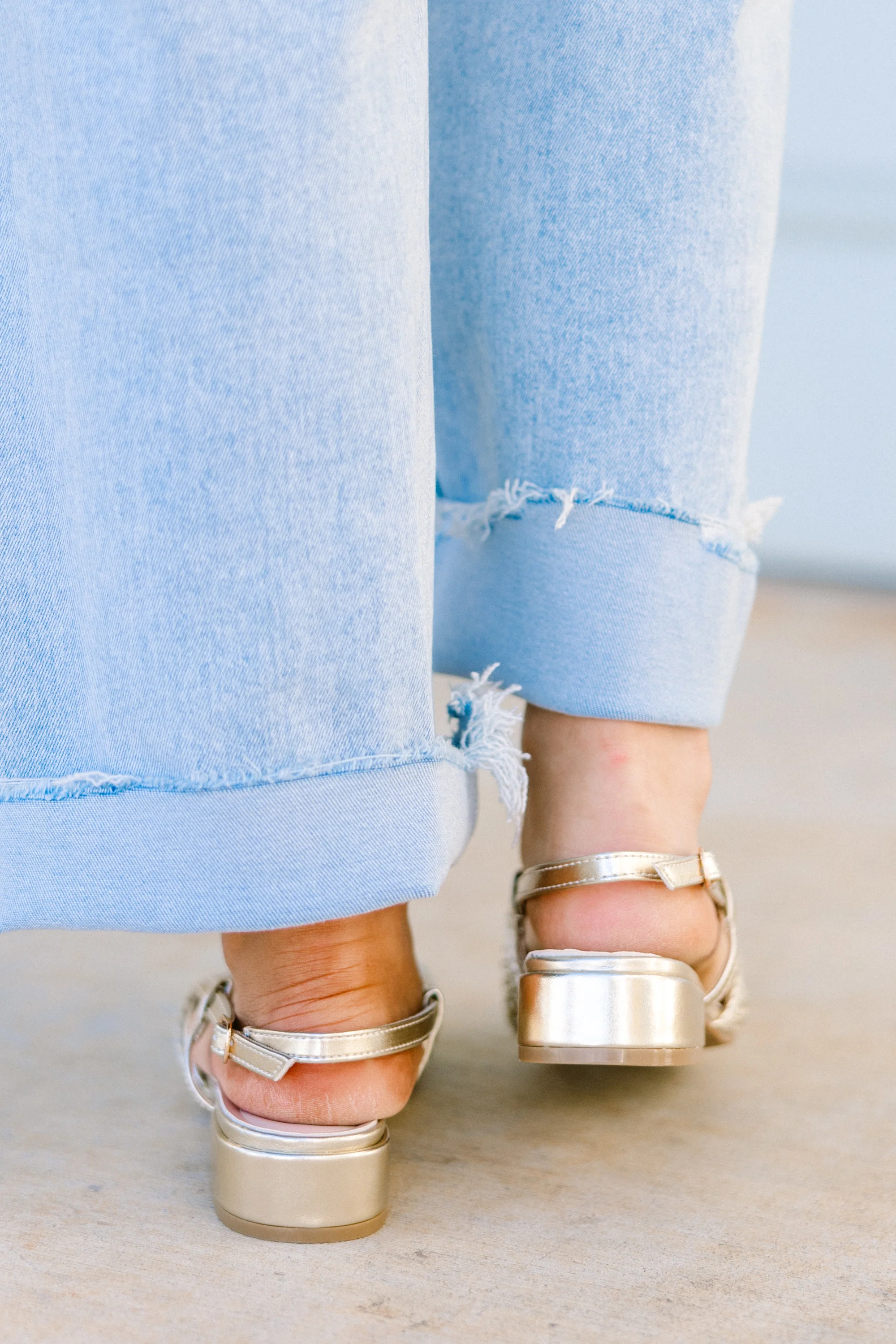 Stick To Your Word Flats, Gold - Giverhouse