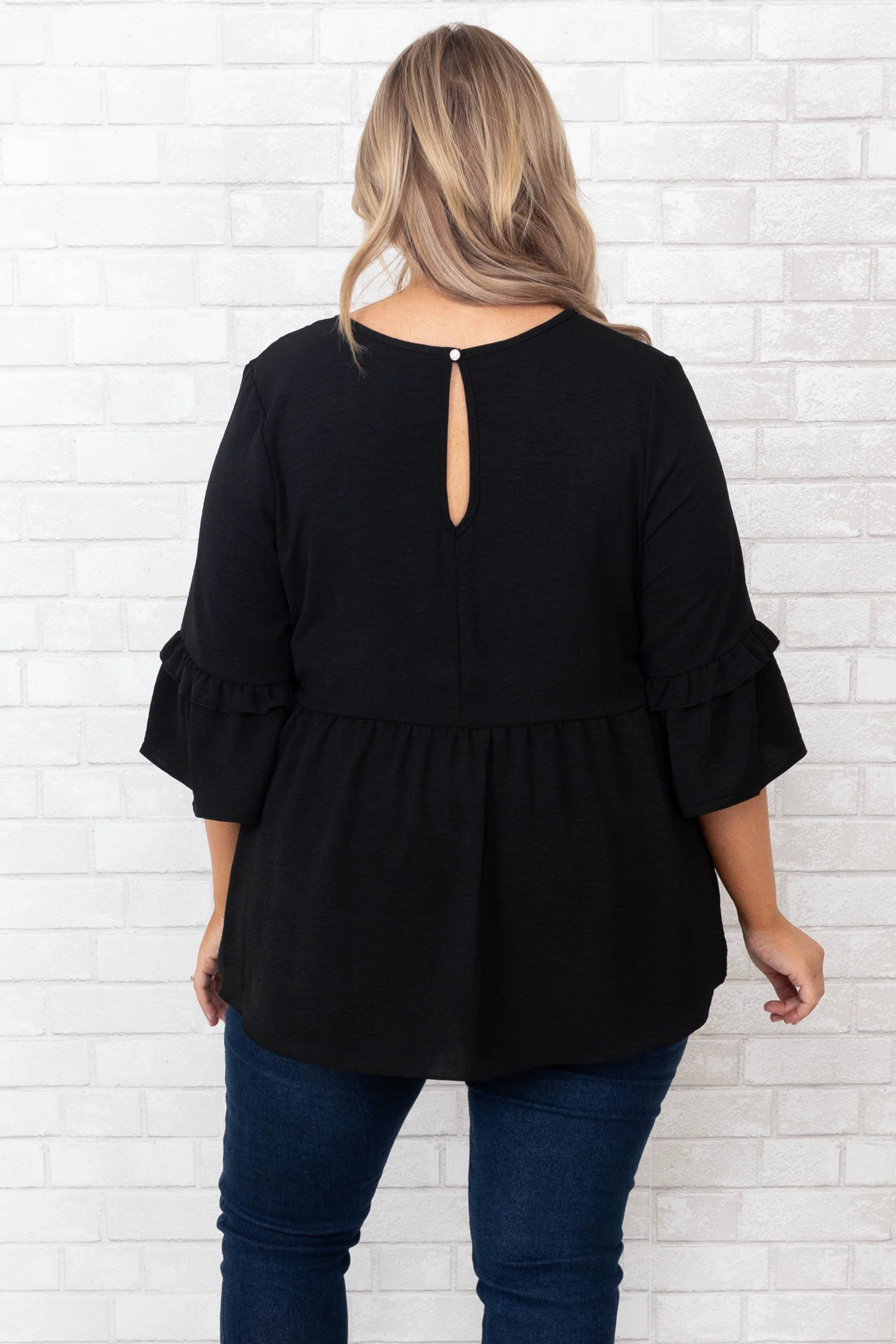 Let Her Fly Top, Black - Giverhouse