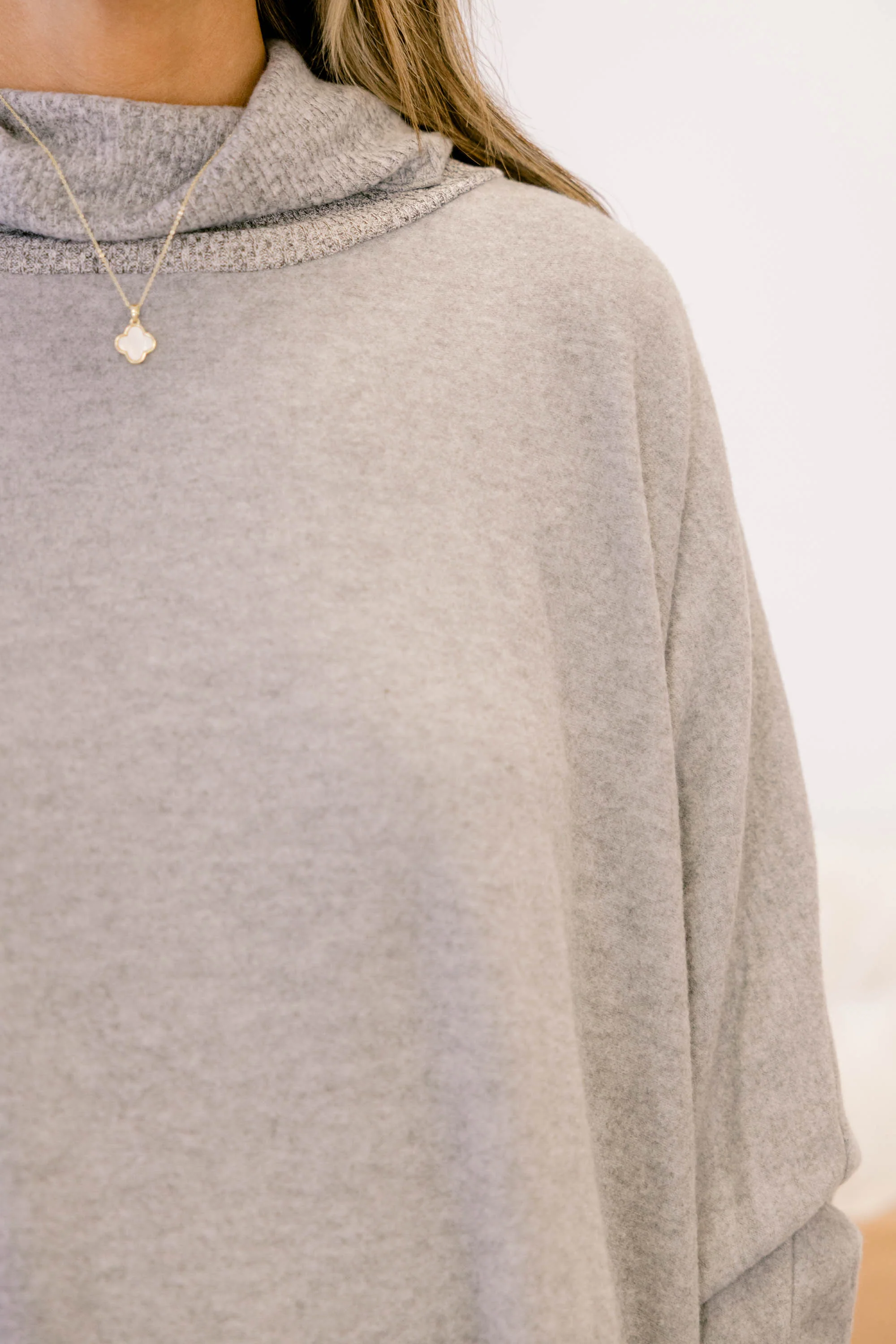 Working Late Top, Gray - Giverhouse