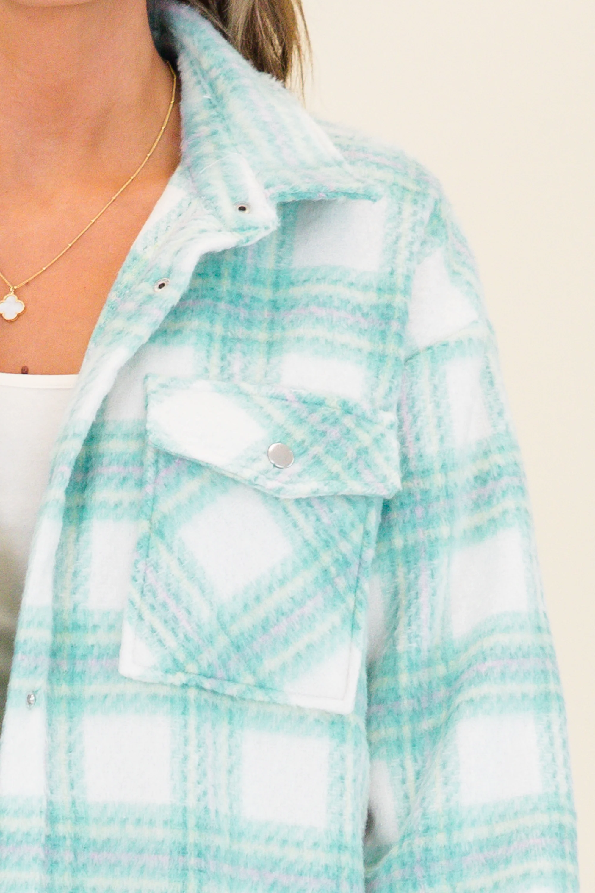 Many Directions Jacket, Teal - Giverhouse