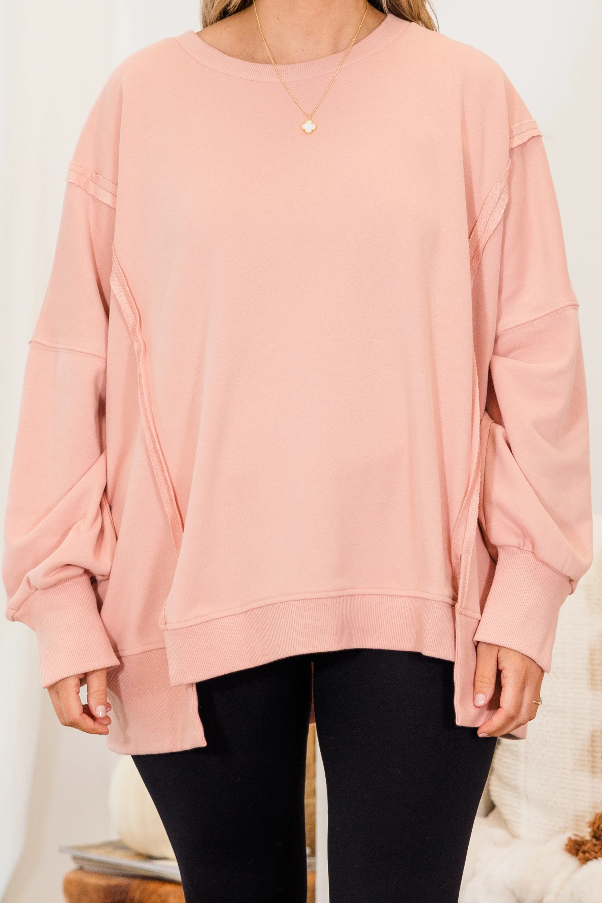 Sunset Glow Pullover, Pink - Giverhouse