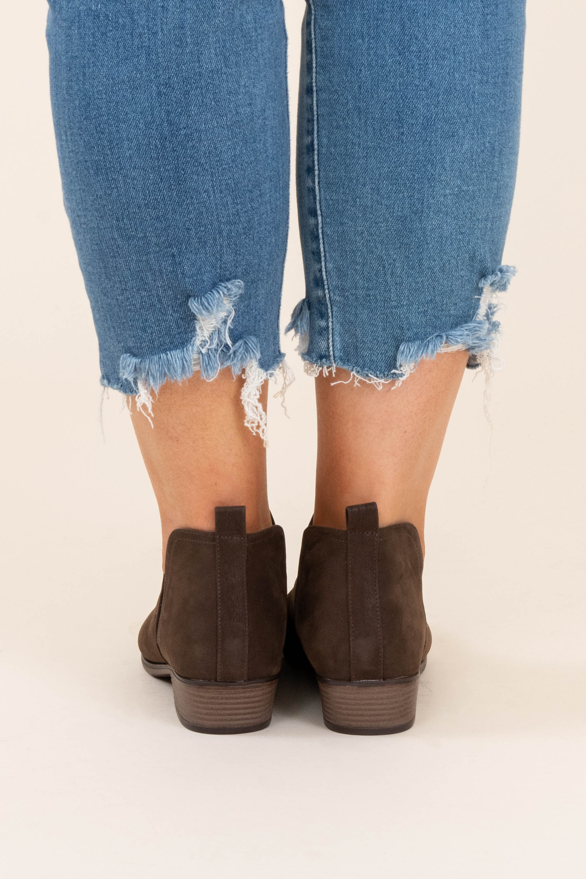 Foot In The Door Booties, Brown - Giverhouse