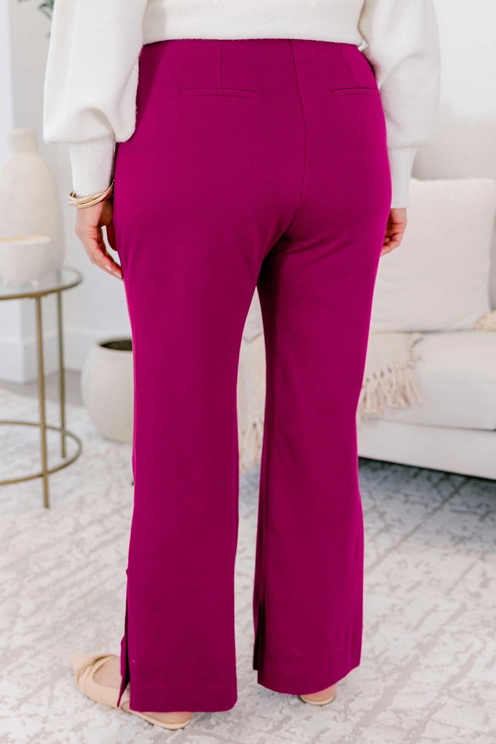 My Signature Look Pants, Merlot - Giverhouse
