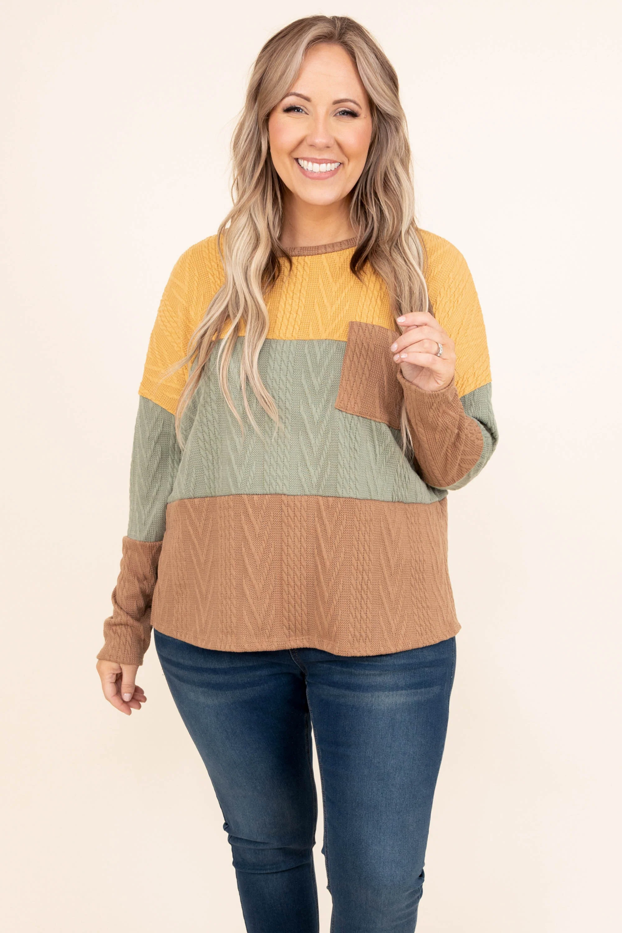 Someone To Believe In Sweater, Mustard - Giverhouse