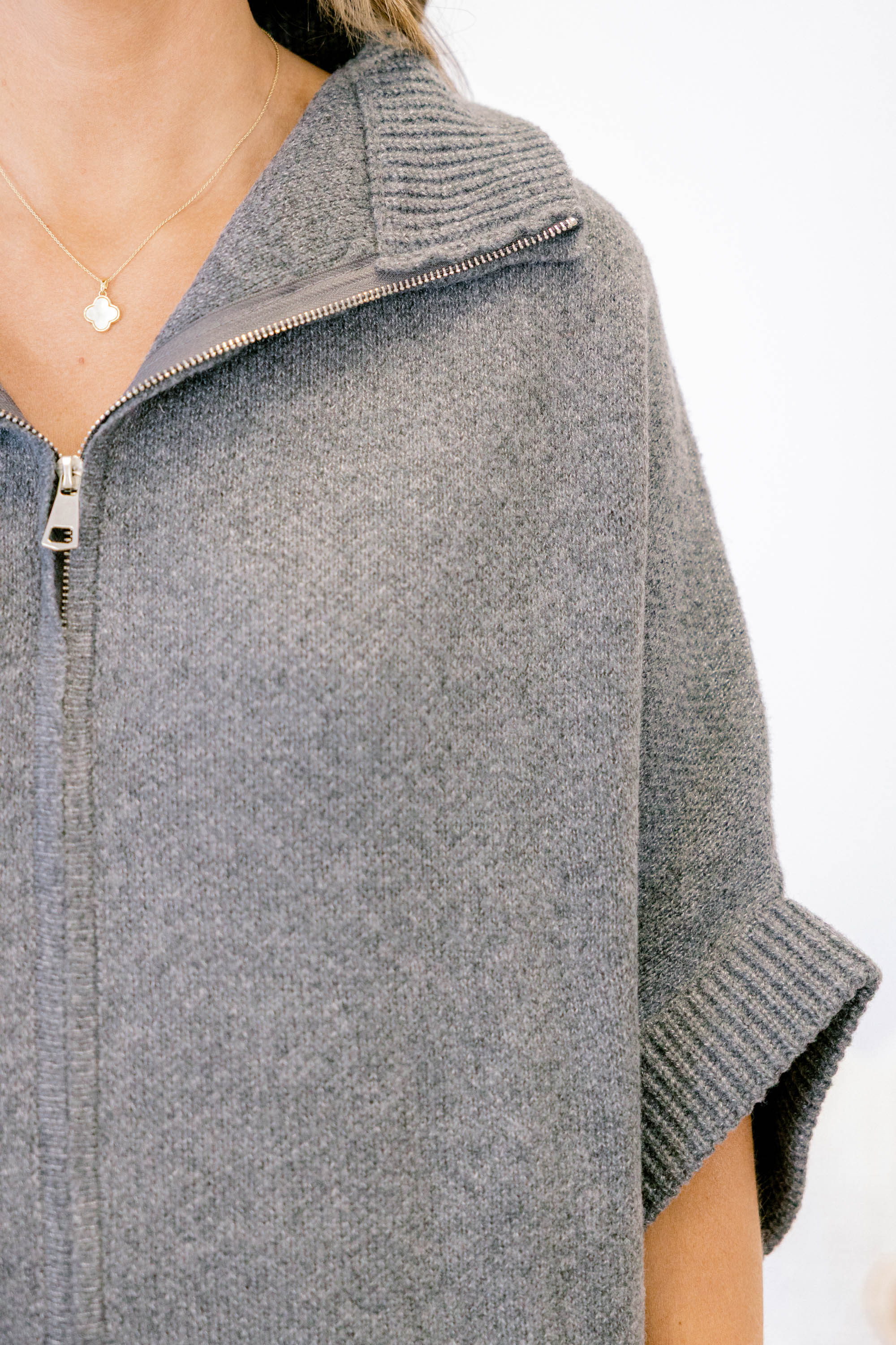 Give Me Peace Sweater, Gray - Giverhouse