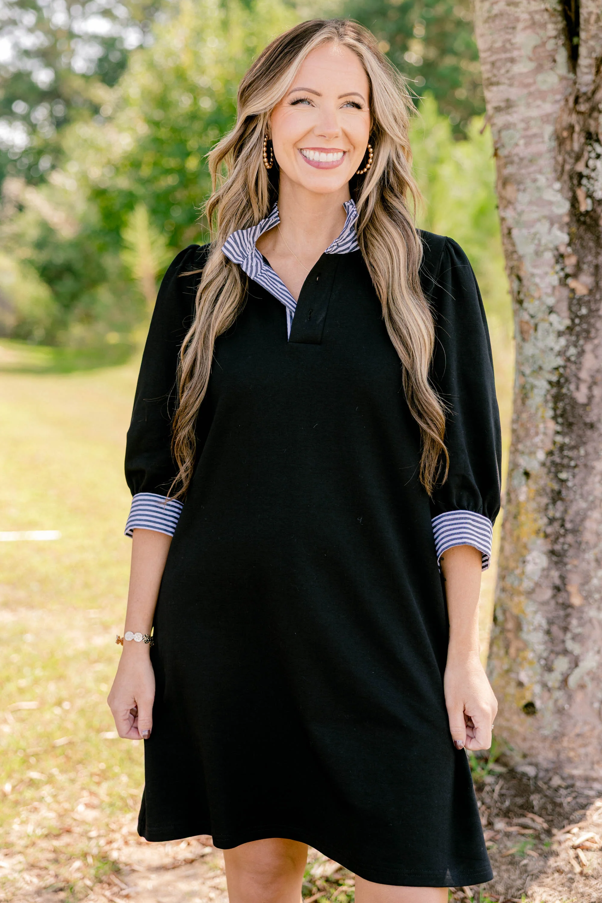 On Good Terms Dress, Black - Giverhouse